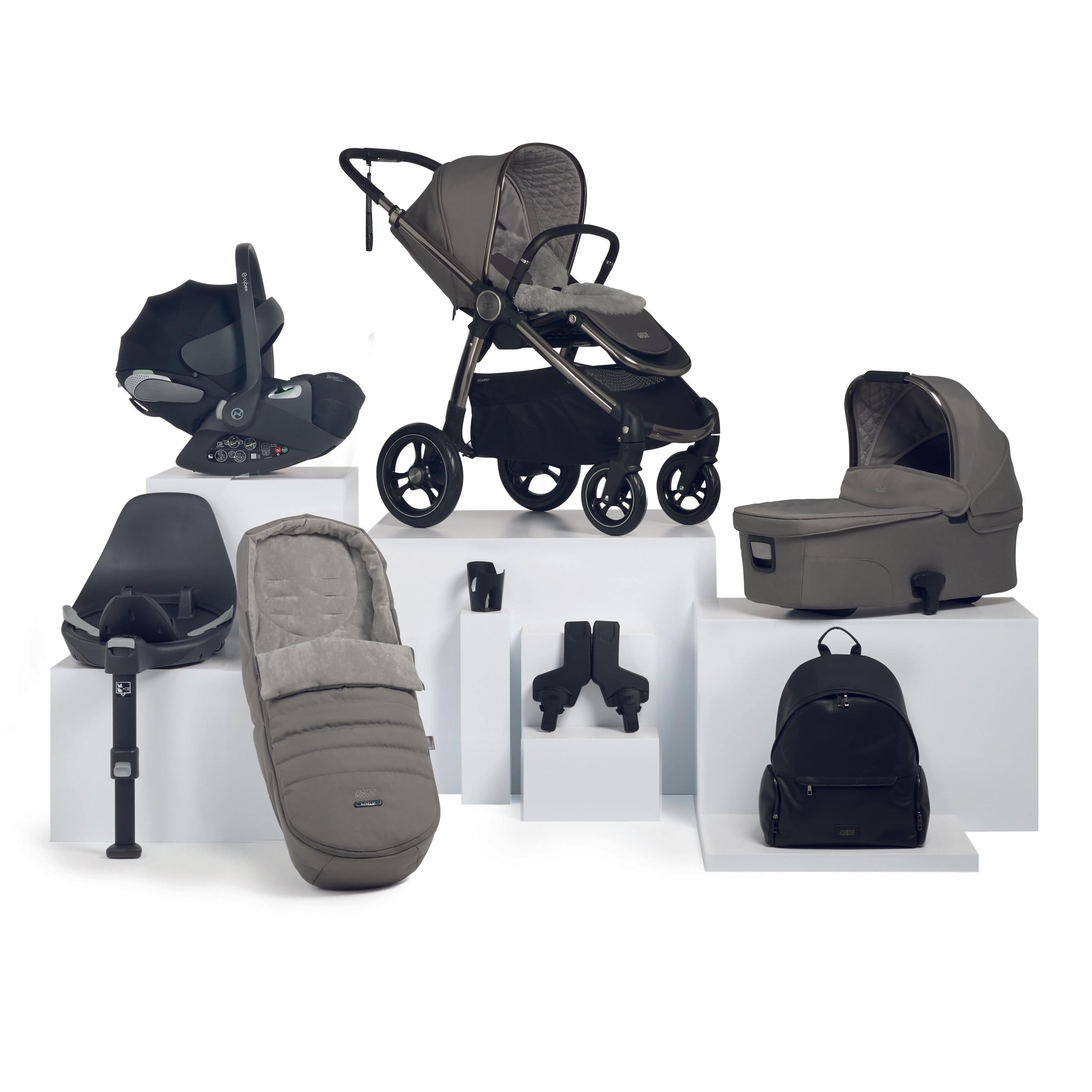 Mamas & Papas travel systems Mamas & Papas Ocarro 9 Piece Cybex Travel System in Mercury 85451MC00
