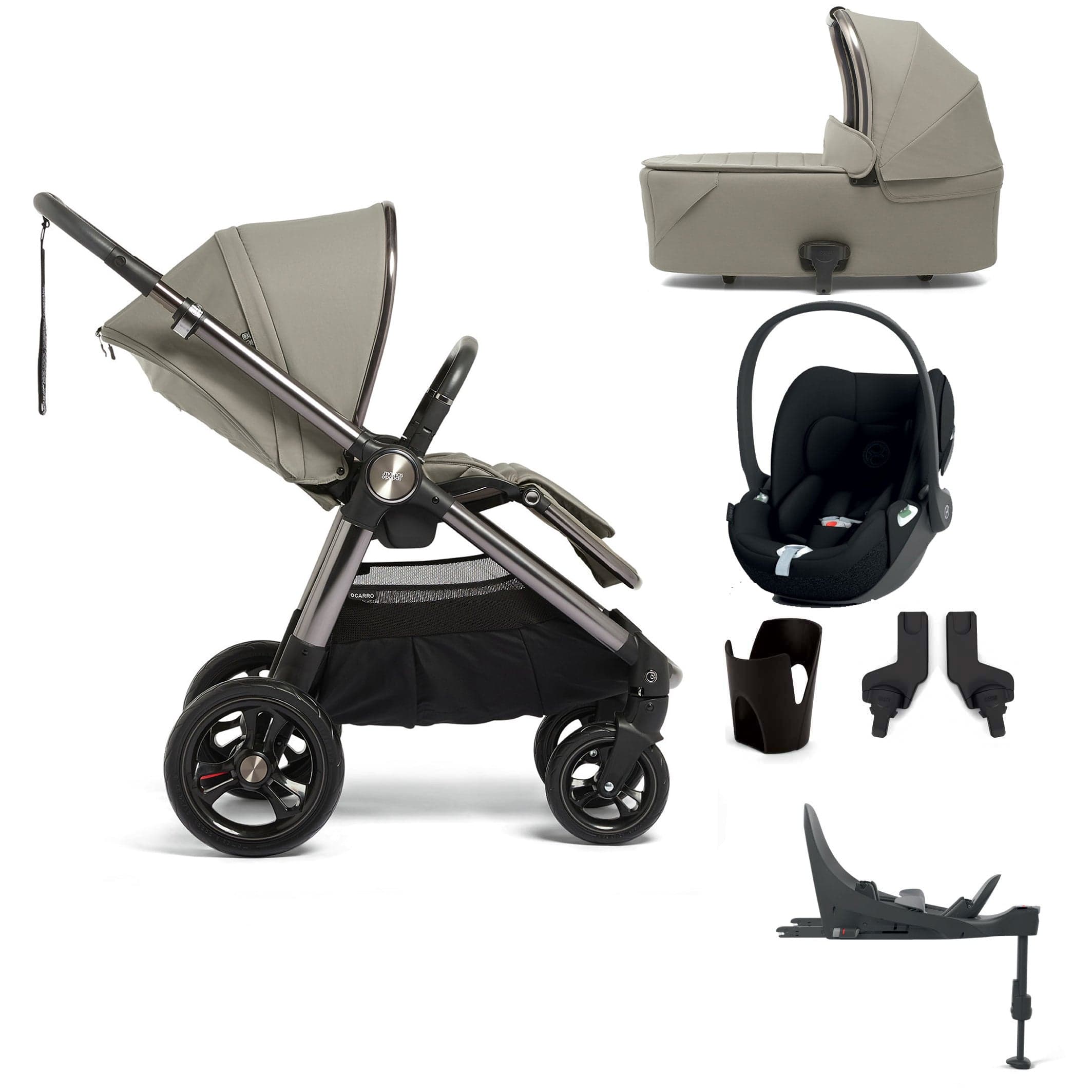 Mamas & Papas travel systems Mamas & Papas Ocarro 6/7-Piece Complete Cloud T Kit - Everest 6193L9107-7