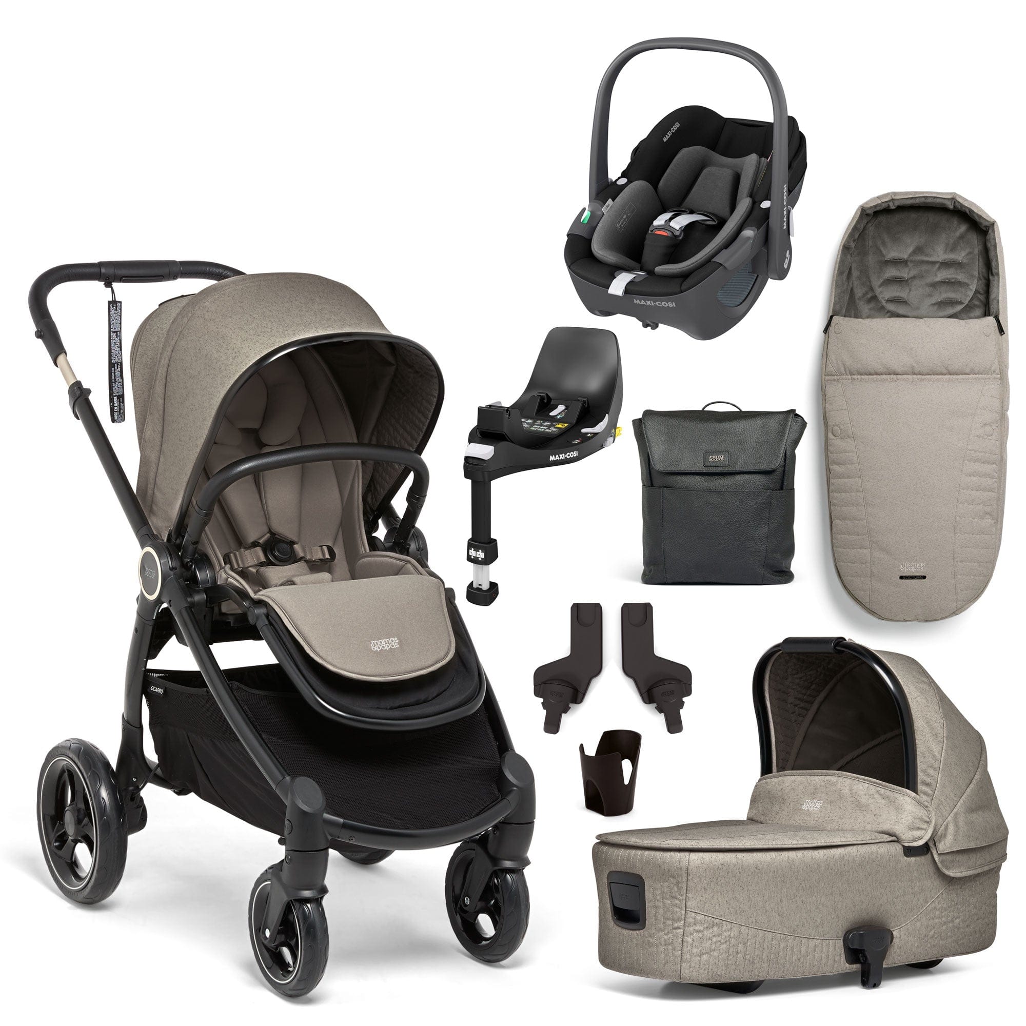 Mamas & Papas travel systems Mamas & Papas Ocarro 8 Piece Maxi-Cosi Travel System - Nocturn 19247-NOC-1