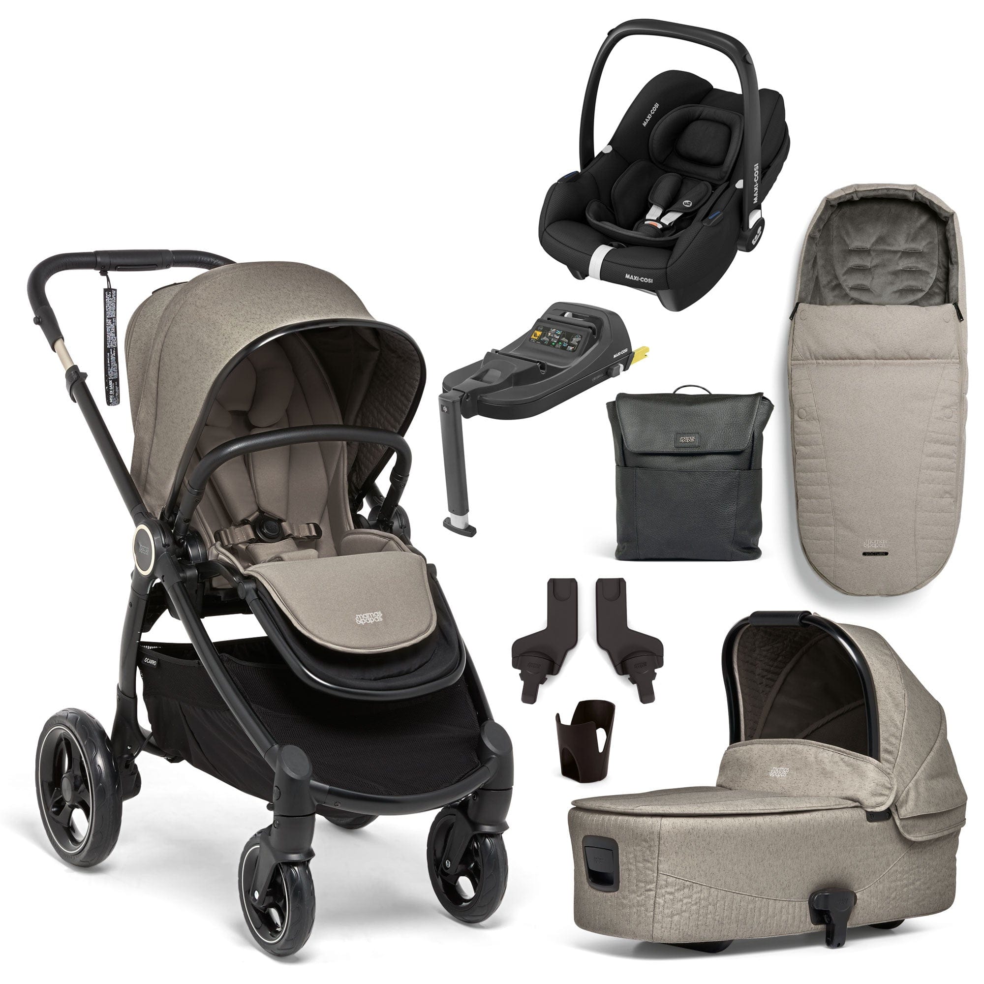 Mamas & Papas travel systems Mamas & Papas Ocarro 8 Piece Maxi-Cosi Travel System - Nocturn 19247-NOC