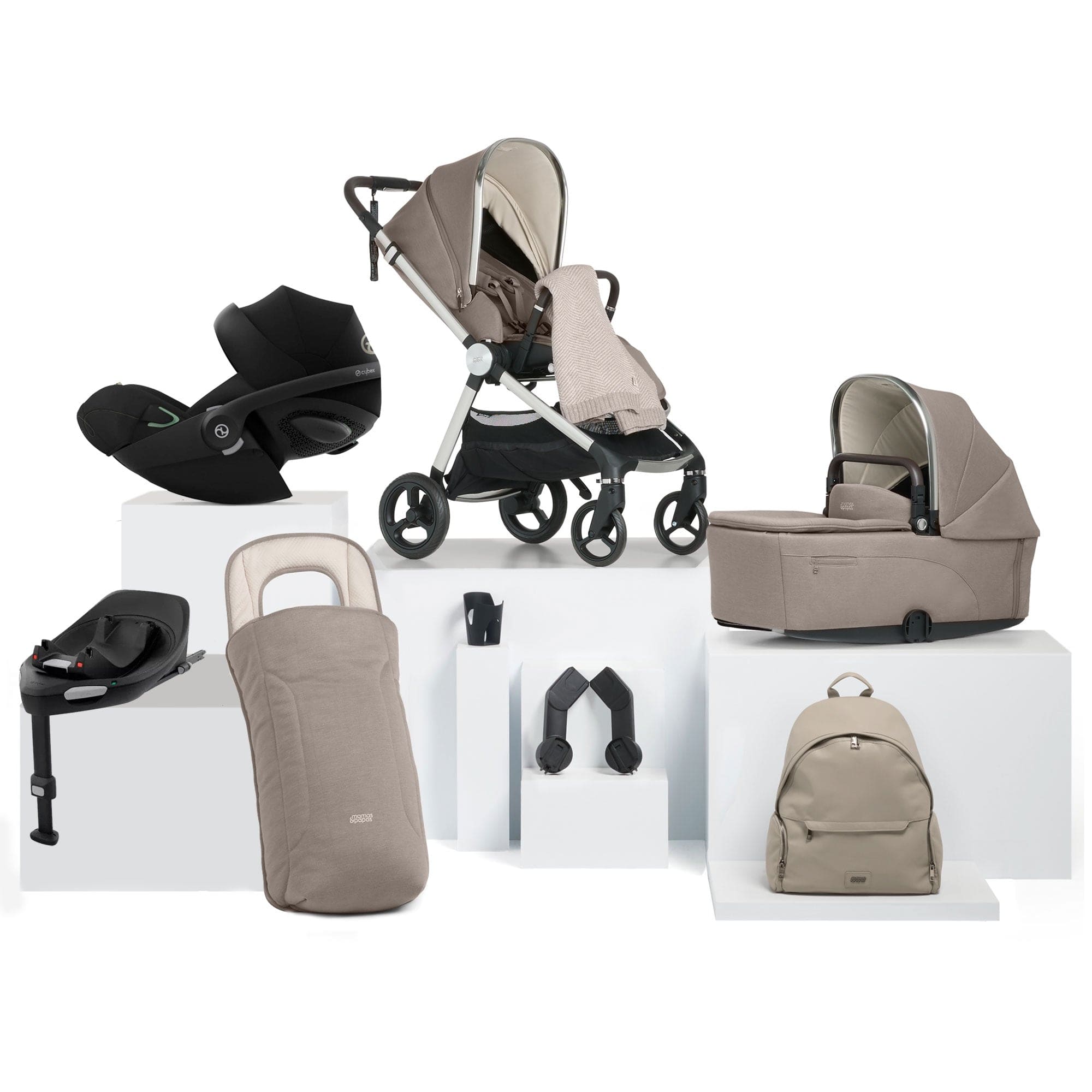 Mamas & Papas travel systems Mamas & Papas Vardo Complete Cybex Bundle - Heritage