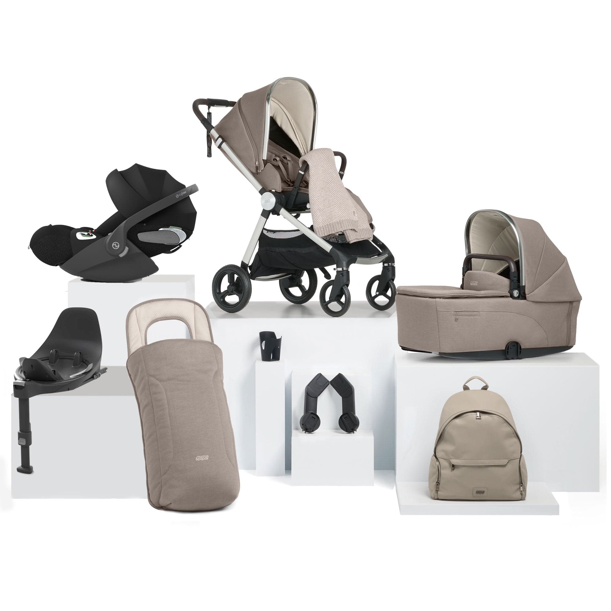 Mamas & Papas travel systems Mamas & Papas Vardo Complete Cybex Bundle - Heritage 524308101