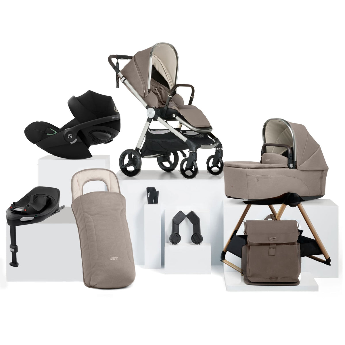 Mamas & Papas travel systems Mamas & Papas Vardo Complete Cybex Bundle - Heritage 524308101-2