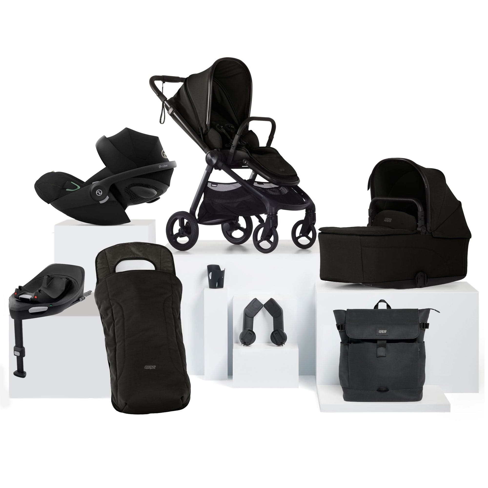 Mamas & Papas travel systems Mamas & Papas Vardo Complete Cybex Bundle - Noir 17417-VAR-CYB-G