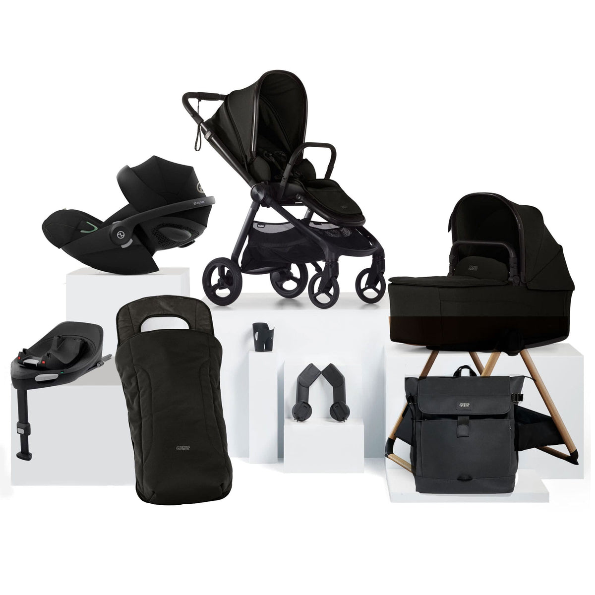 Mamas & Papas travel systems Mamas & Papas Vardo Complete Cybex Bundle - Noir 17417-VAR-CYB-G