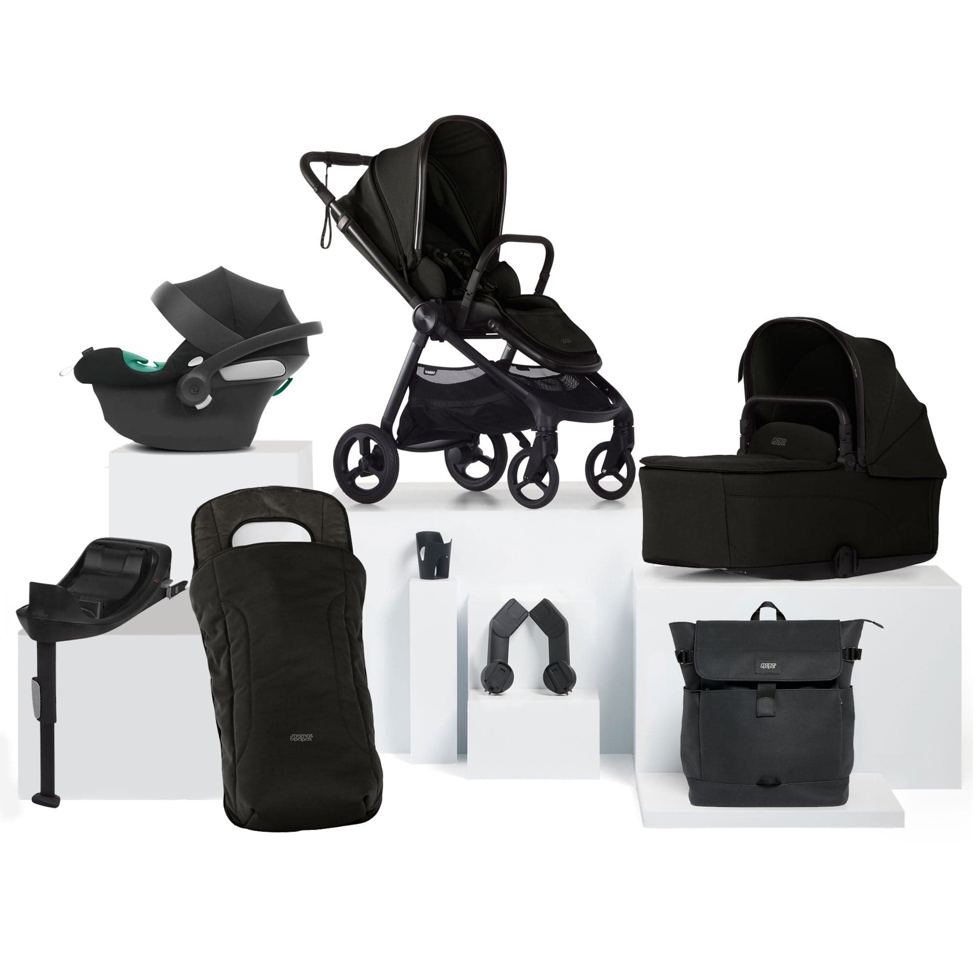 Mamas & Papas travel systems Mamas & Papas Vardo Complete Cybex Bundle - Noir 52391NR00