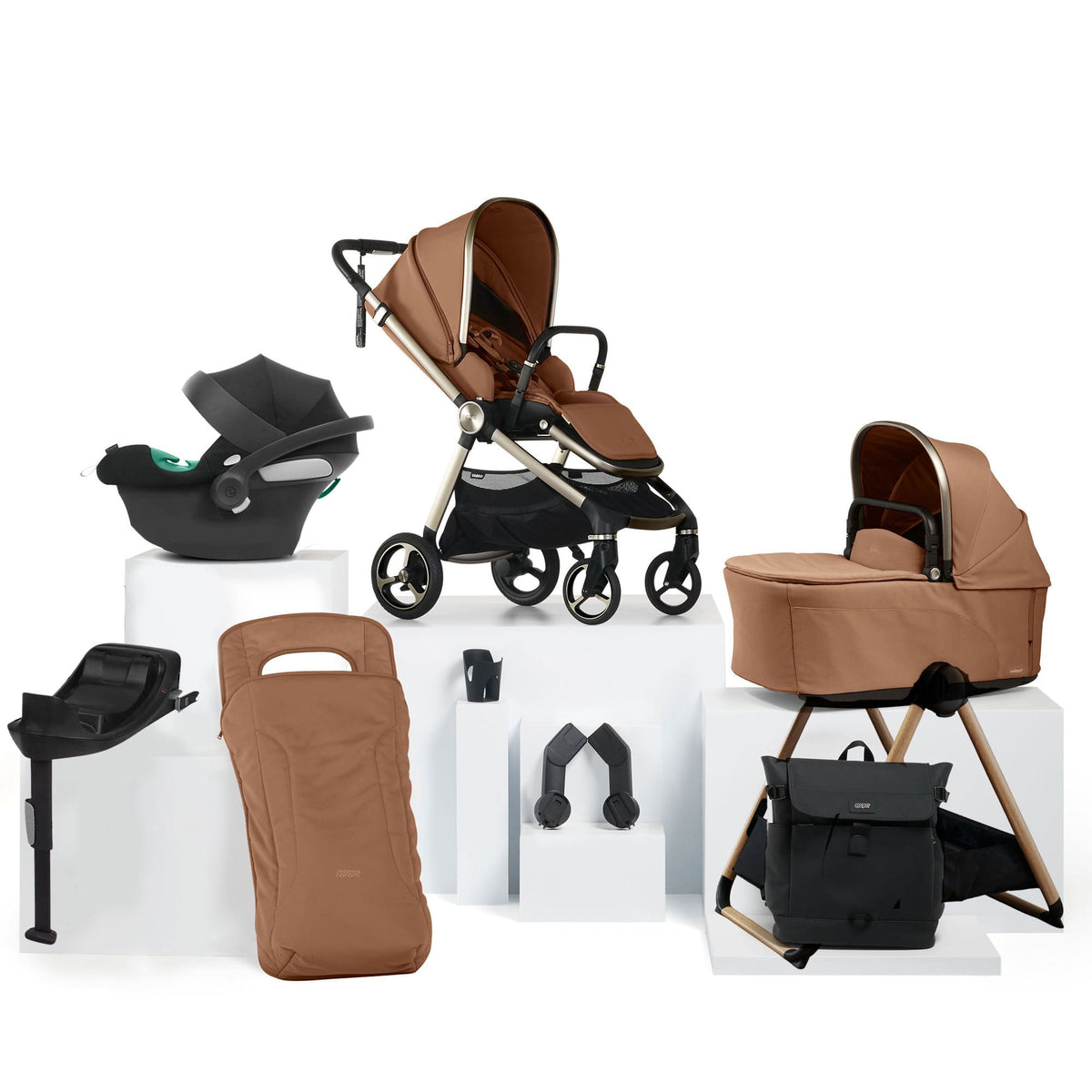 Mamas & Papas travel systems Mamas & Papas Vardo Complete Cybex Bundle - Nutmeg 52421NM01-00