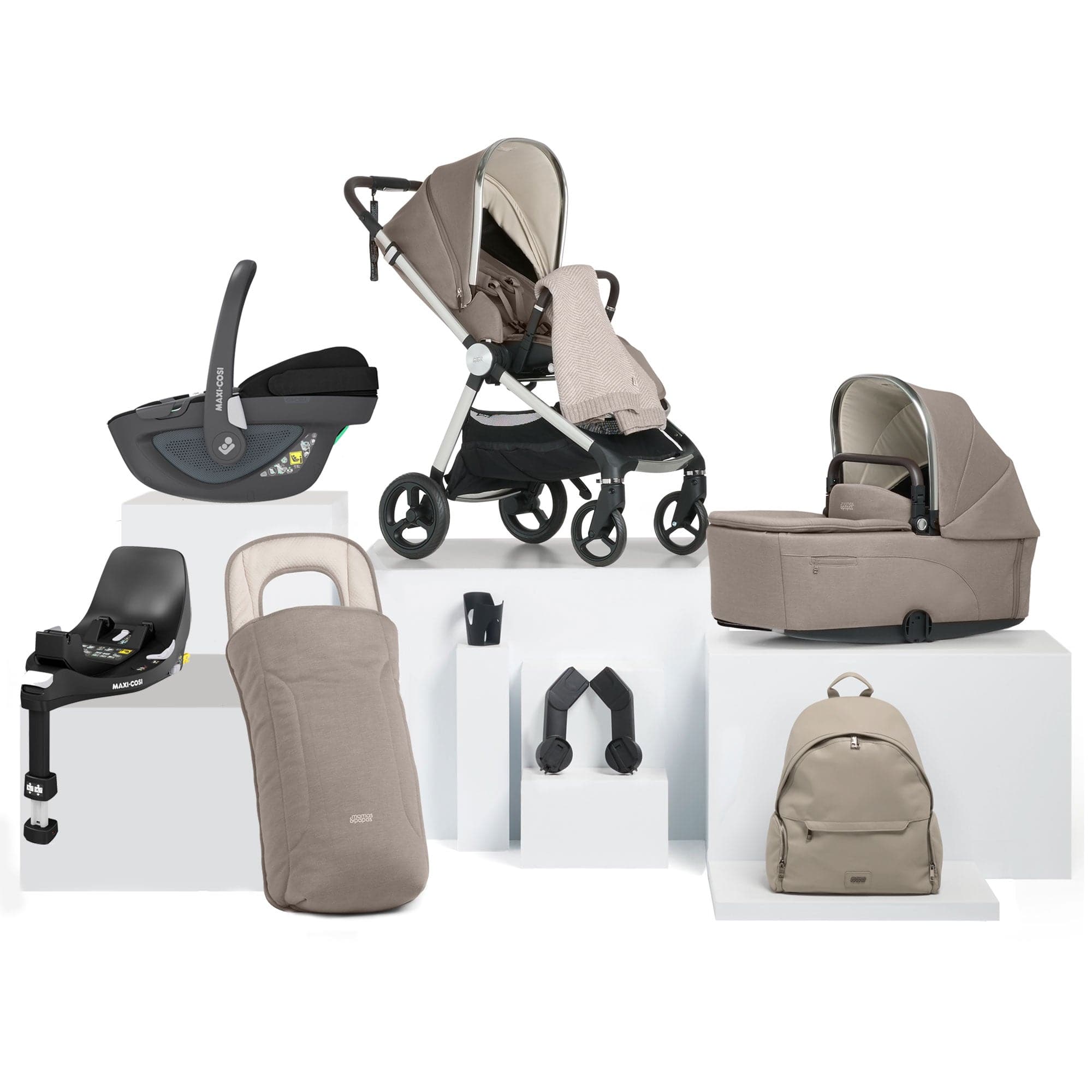 Mamas & Papas travel systems Mamas & Papas Vardo Complete Maxi-Cosi Bundle - Heritage 524308101-4