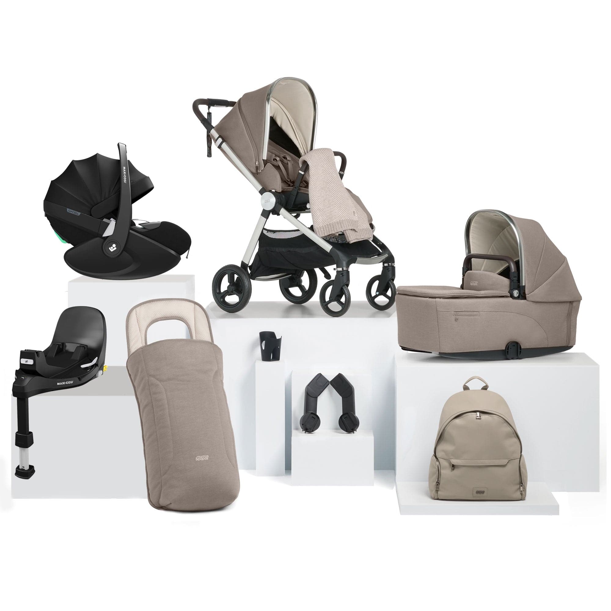 Mamas & Papas travel systems Mamas & Papas Vardo Complete Maxi-Cosi Bundle - Heritage 524308101-5
