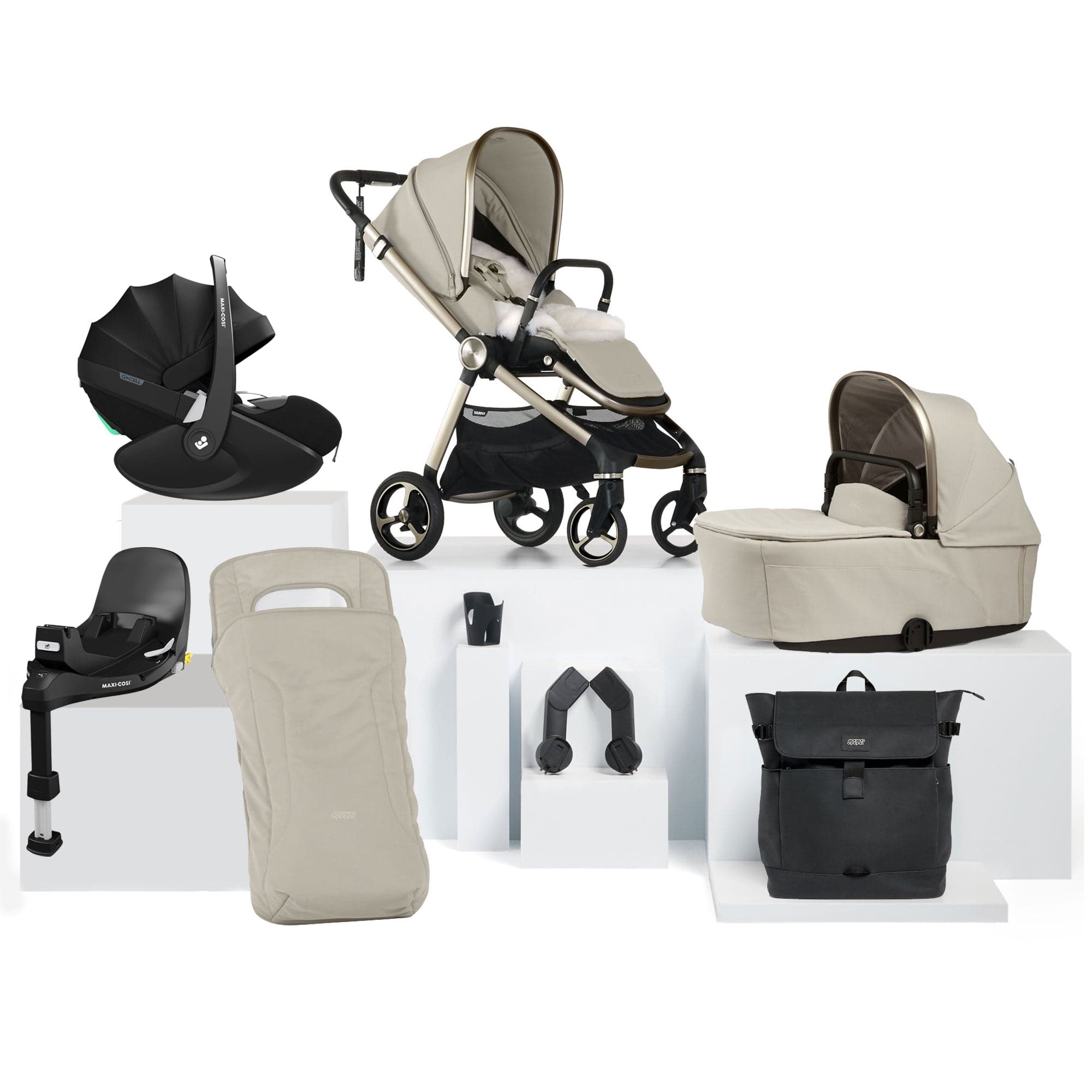 Mamas & Papas travel systems Mamas & Papas Vardo Complete Maxi-Cosi Bundle - Shell 17428-VAR-MAX-PV2