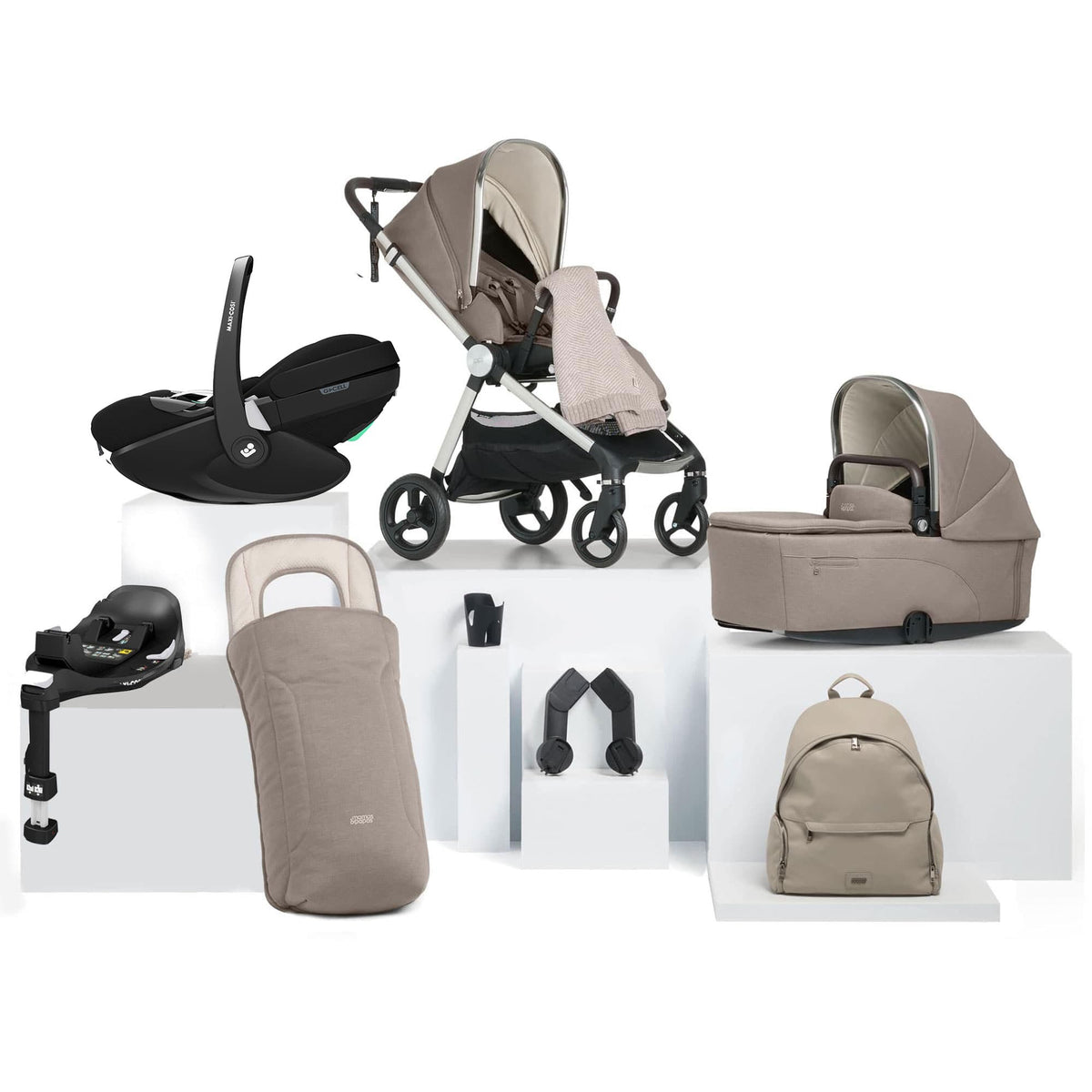 Mamas & Papas travel systems Mamas & Papas Vardo S Complete Maxi-Cosi Bundle - Heritage 524308101-5