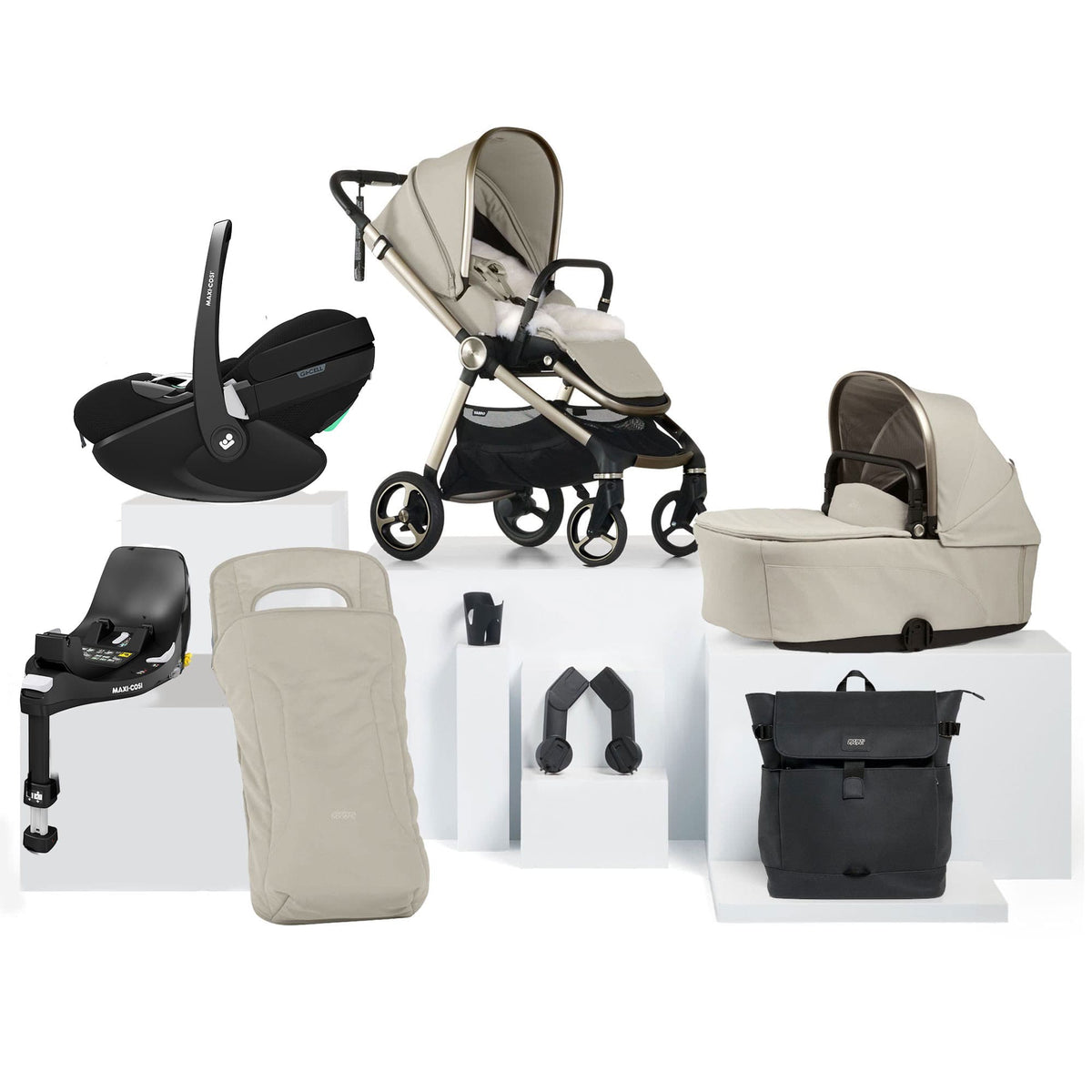 Mamas & Papas travel systems Mamas & Papas Vardo S Complete Maxi-Cosi Bundle - Shell 17428-VAR-MAX-PV2
