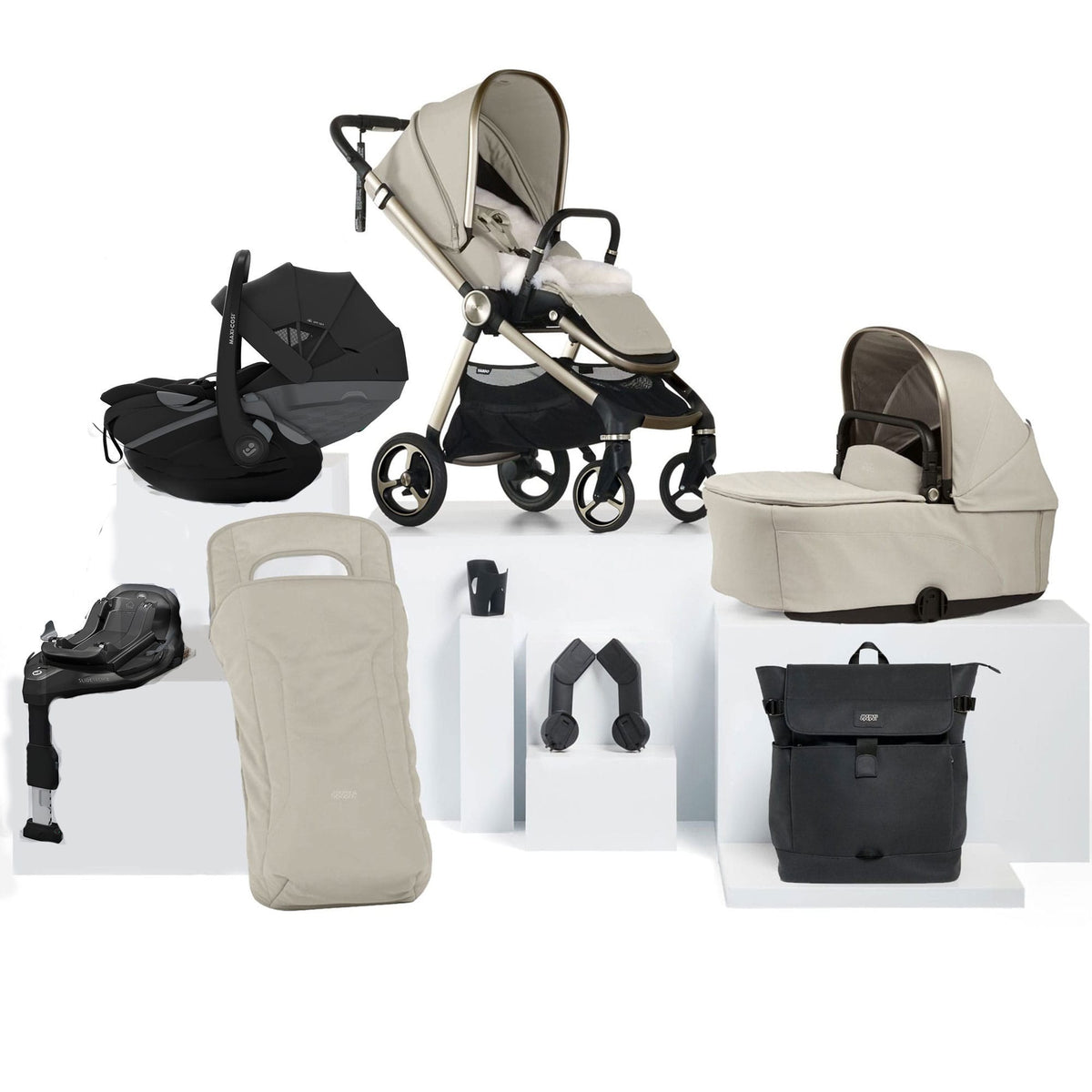 Mamas & Papas travel systems Mamas & Papas Vardo S Complete Maxi-Cosi Bundle - Shell 23600-VAR-MAX-PBS