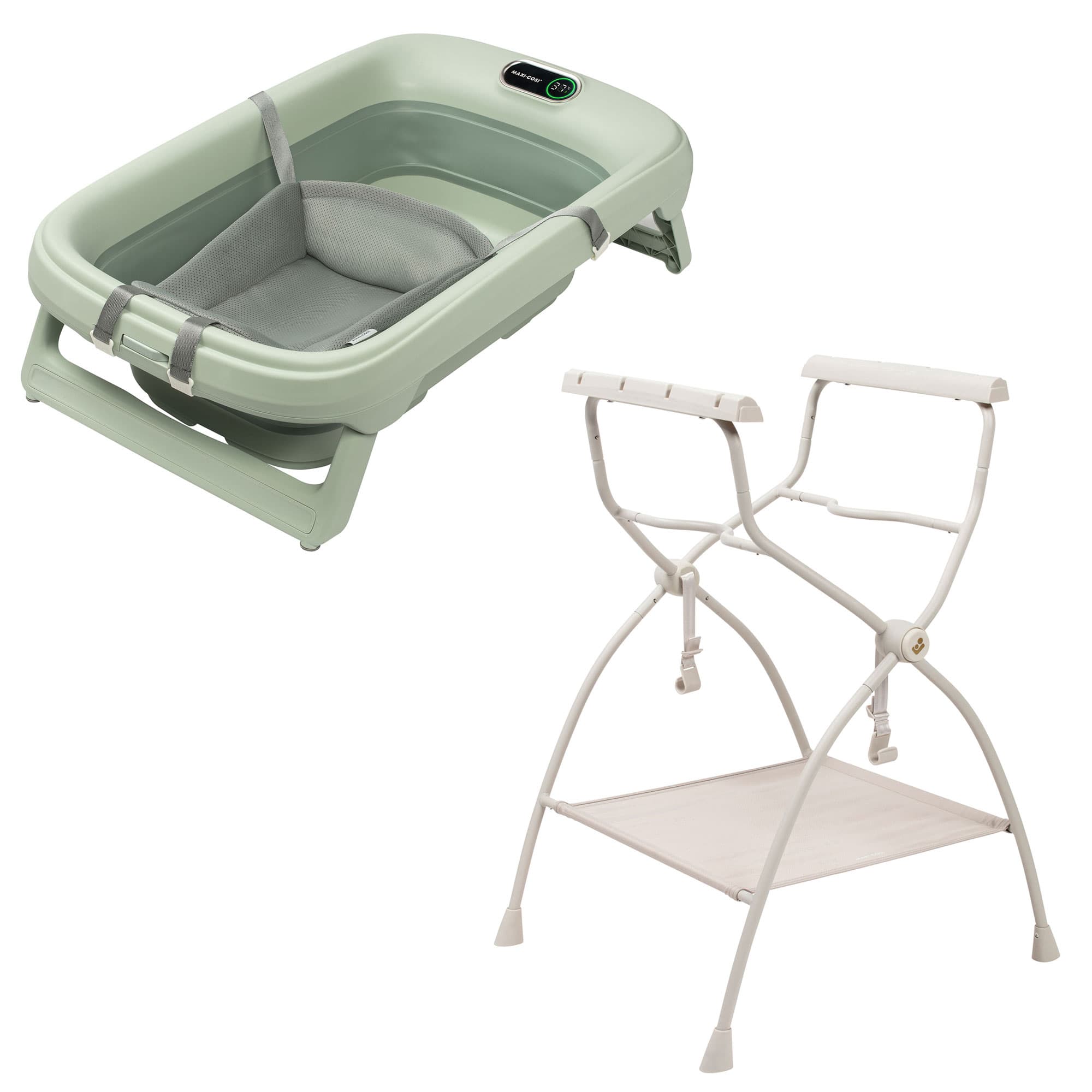 Maxi-Cosi baby bathing Maxi-Cosi Plus Bathtub + Newborn Insert - Sage Green 3107115000-1