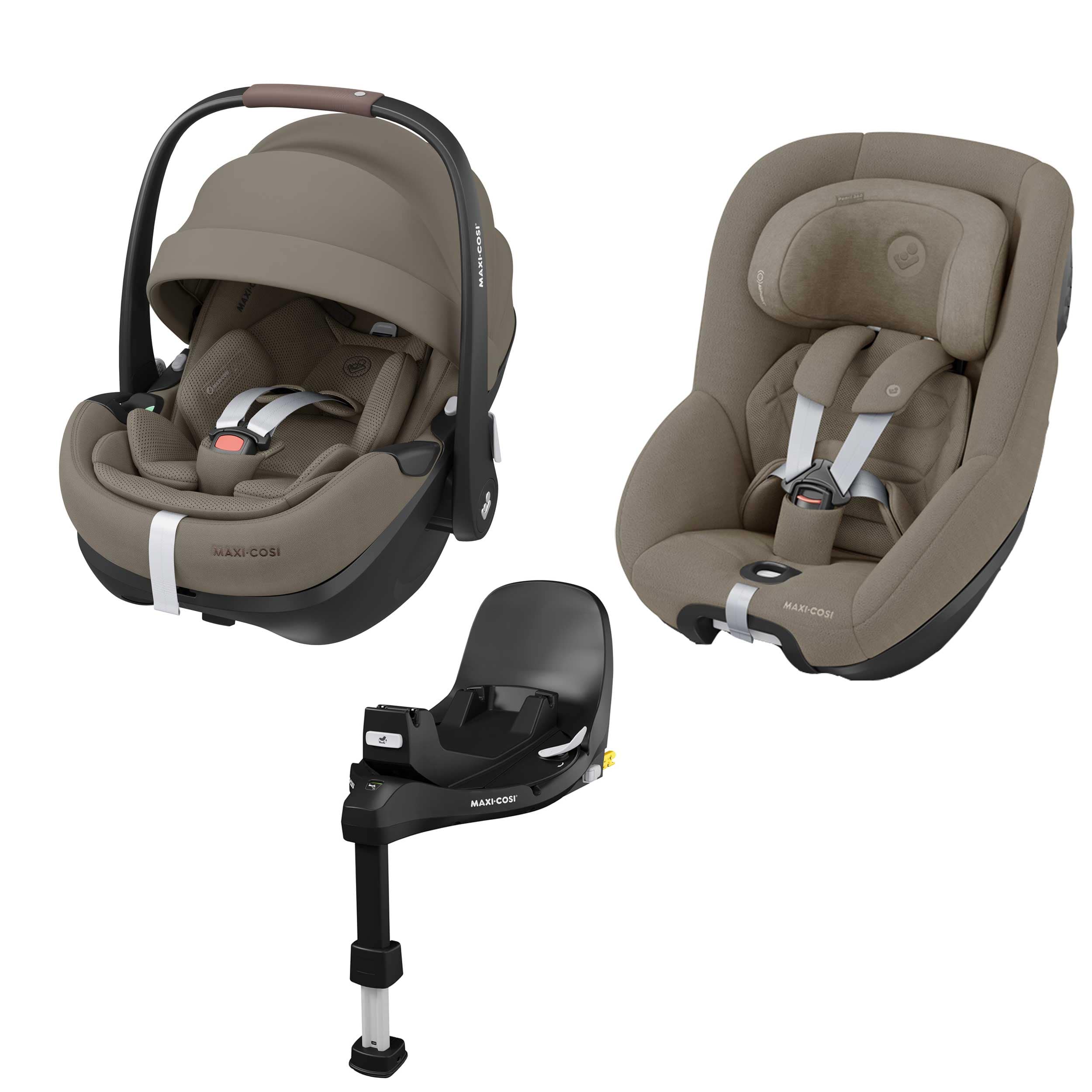Maxi-Cosi baby car seats Maxi-Cosi 360 Pro 2 Family Bundle - Twillic Truffle KF10000126