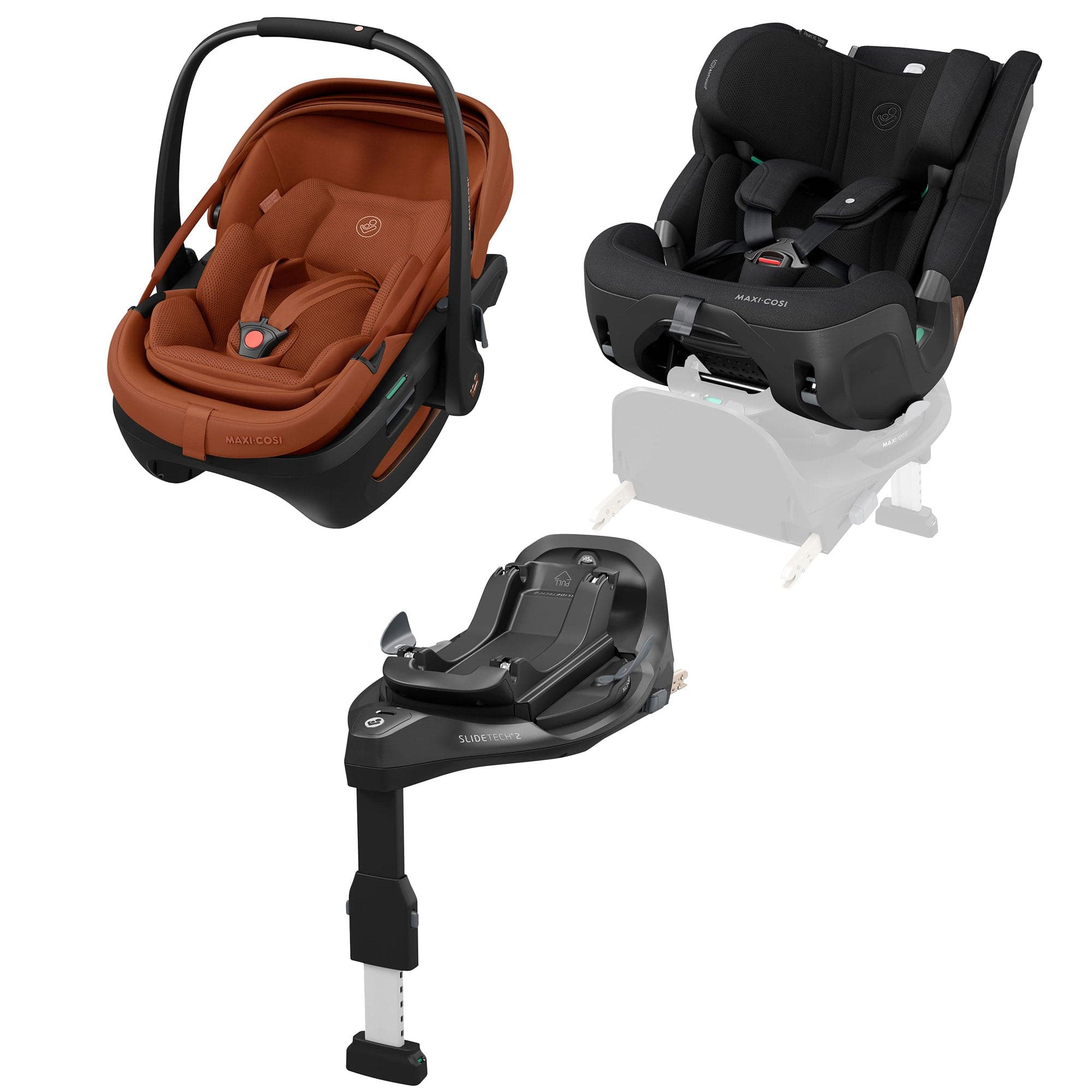 Maxi-Cosi baby car seats Maxi-Cosi Coral Slide Pro, Pearl XL Slide Pro & Base Bundle - Copper Terra KF10000210