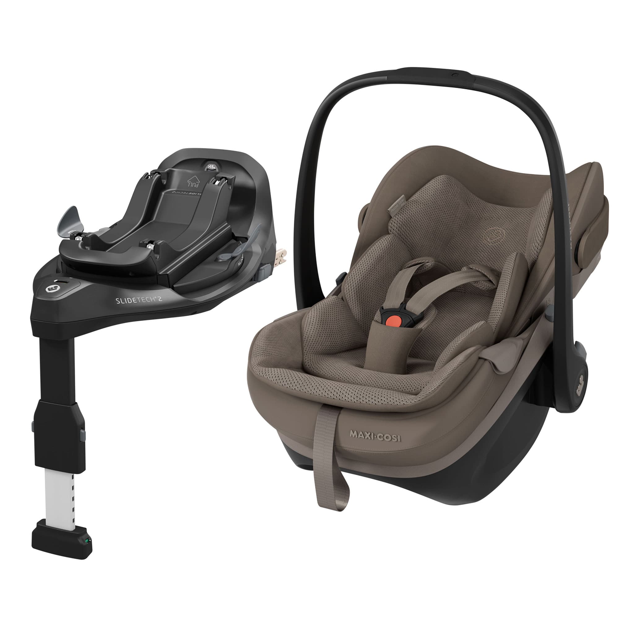 Maxi-Cosi baby car seats Maxi-Cosi Pebble Slide Pro - Oak Truffle 8442099110-1