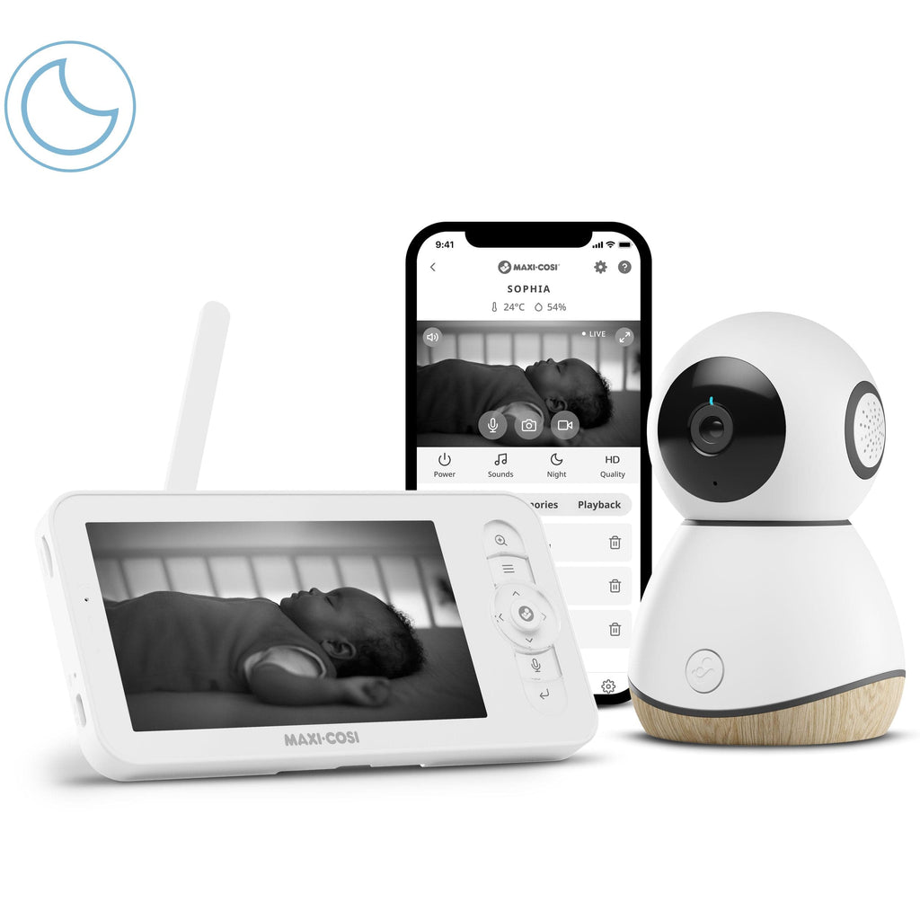 maxi-cosi connected home soothe night light & sound - white Maxi-Cosi Connected Home Bedtime Bundle