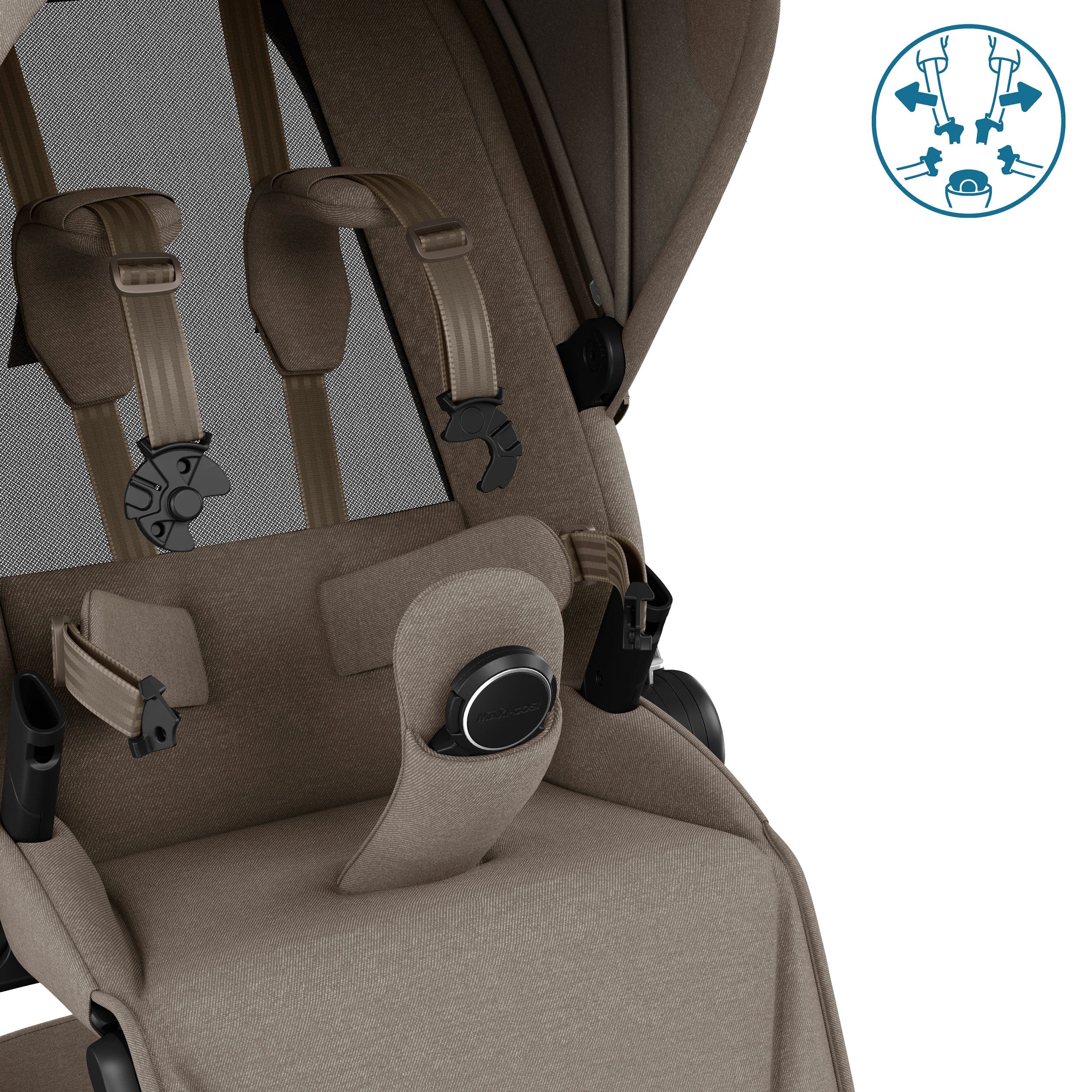 Maxi-Cosi baby prams Maxi-Cosi FAME 9 Piece Emerald 360 pro 2 Bundle in Twillic Truffle (Black Wheels) KF10000129