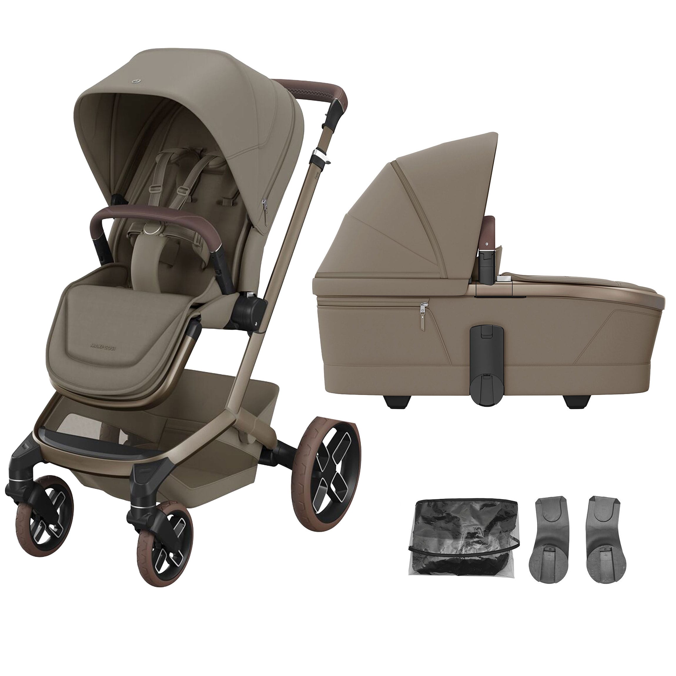 Maxi-Cosi baby prams Maxi-Cosi Fame + Carrycot - Oak Truffle KF10000229