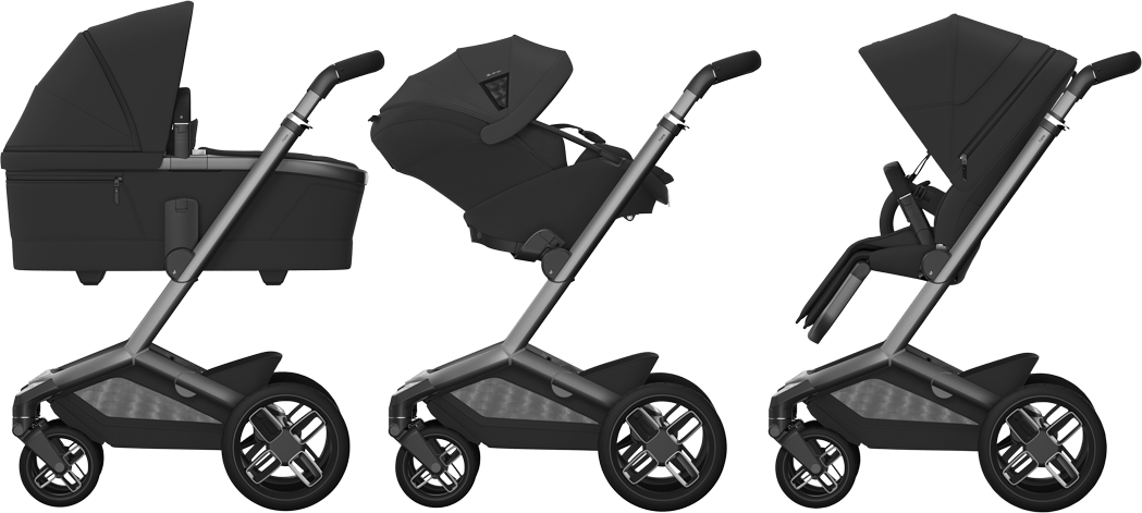 Maxi-Cosi baby prams Maxi-Cosi Fame + Carrycot - Onyx Black KF10000225