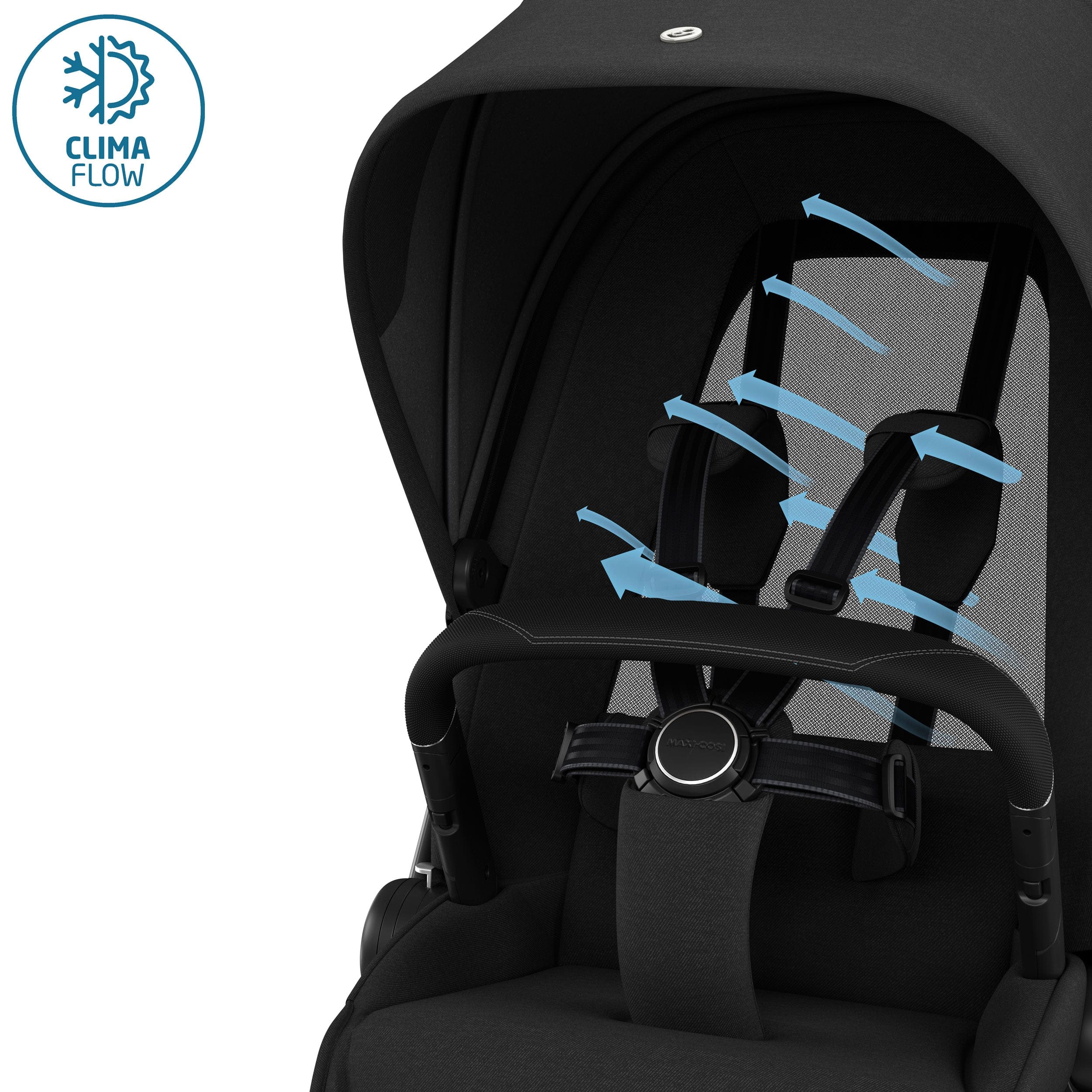 Maxi-Cosi baby prams Maxi-Cosi FAME Pram with Carrycot in Twillic Black KF10000102
