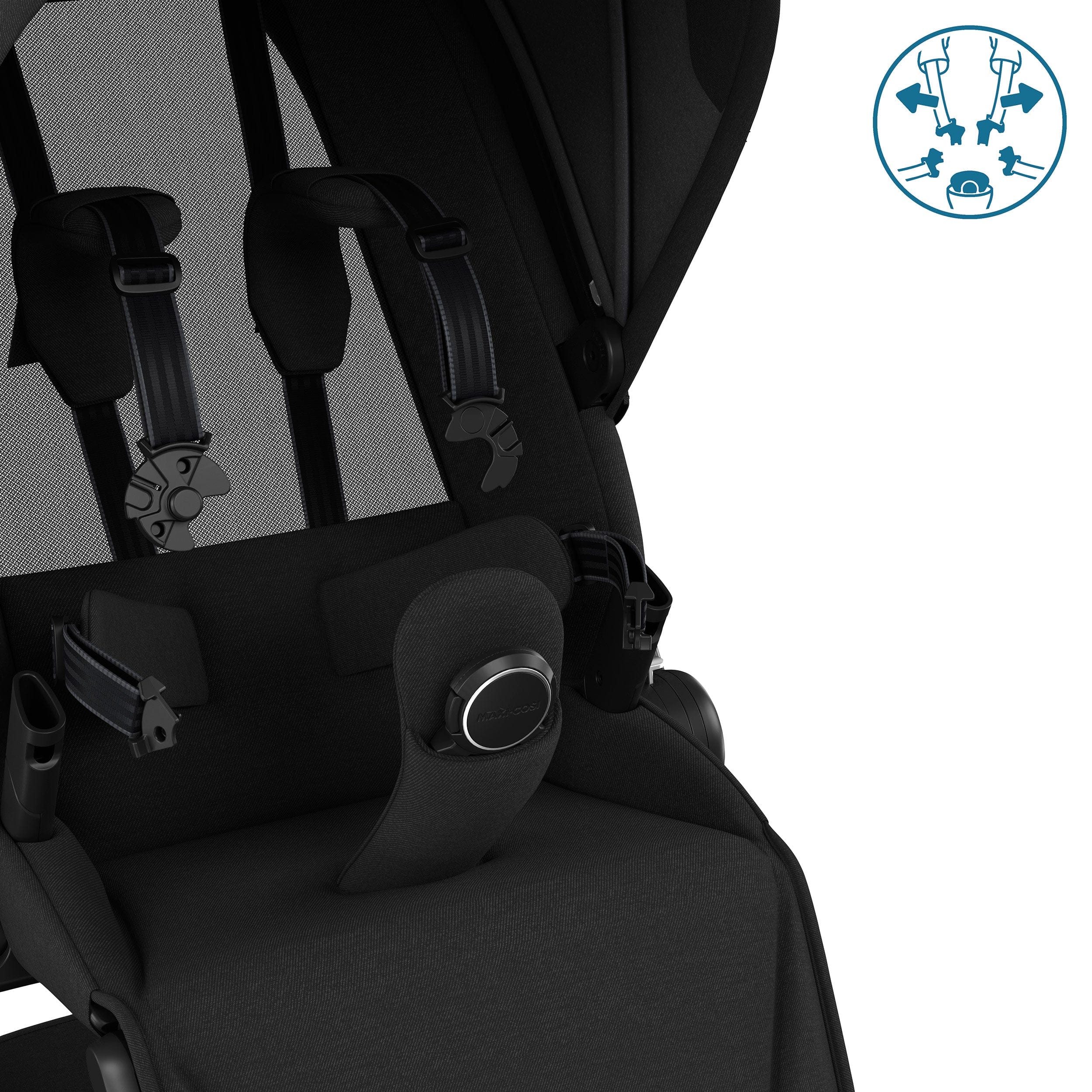 Maxi-Cosi baby prams Maxi-Cosi FAME Pram with Carrycot in Twillic Black KF10000102