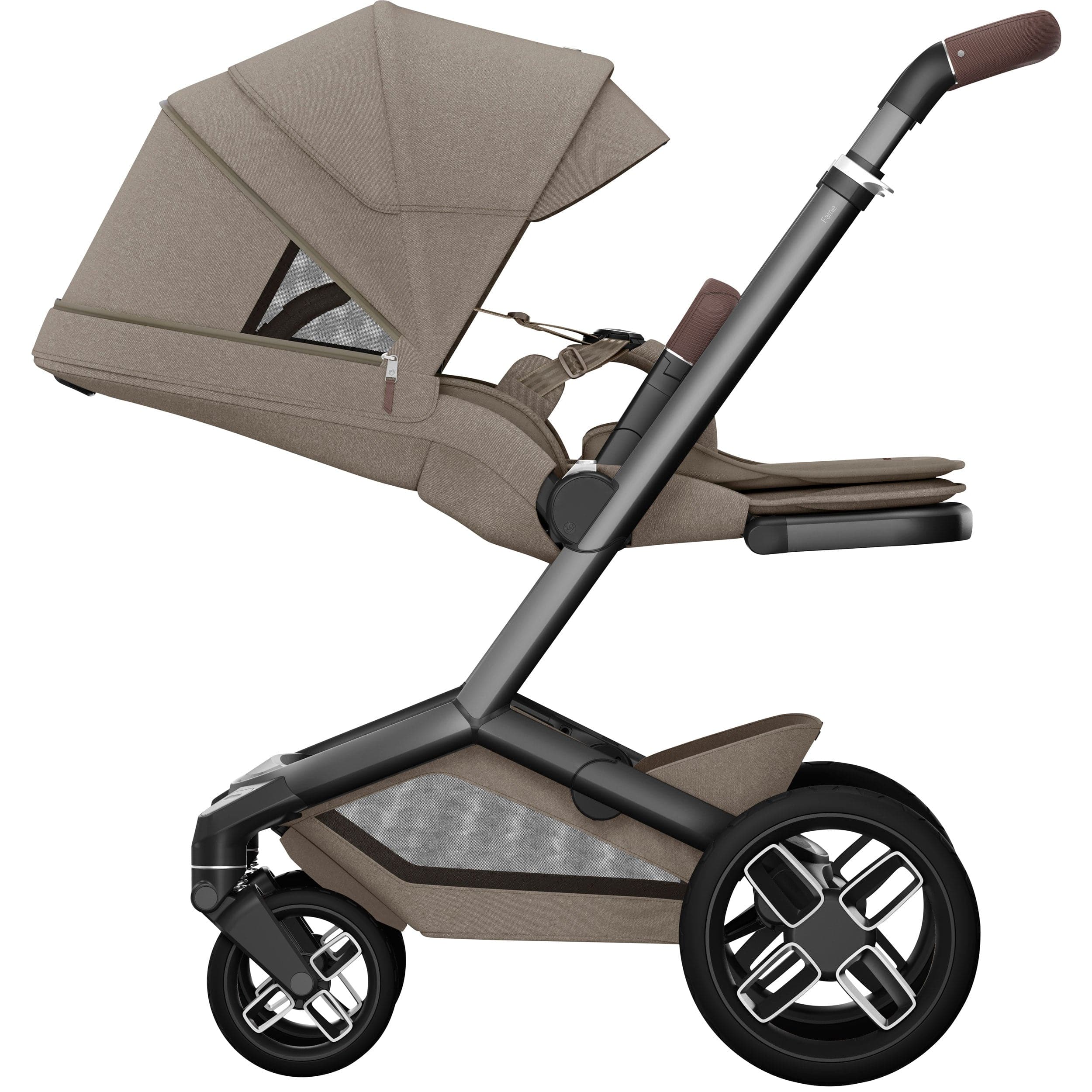 Maxi-Cosi baby prams Maxi-Cosi FAME Pram with Carrycot in Twillic Truffle (Black Wheels) KF10000104