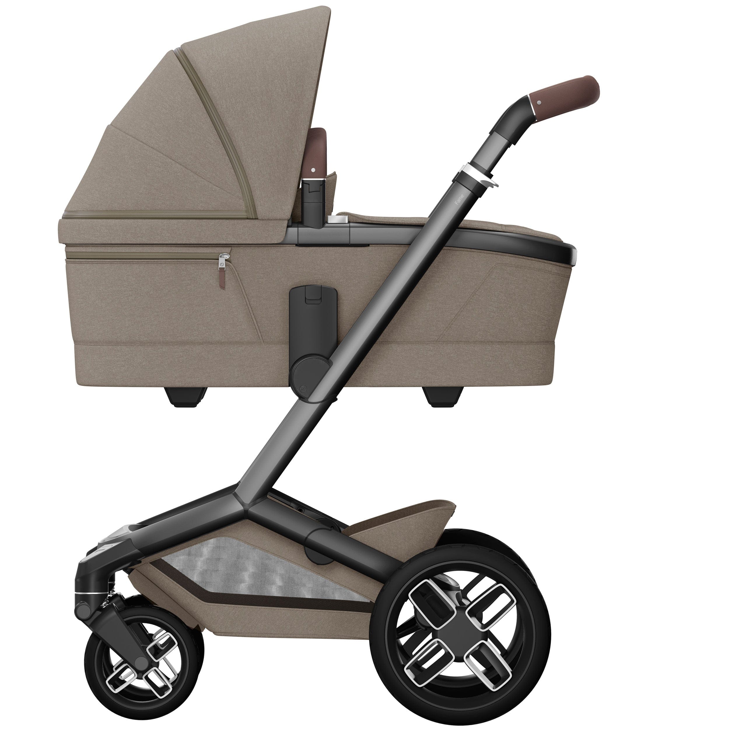 Maxi-Cosi baby prams Maxi-Cosi FAME Pram with Carrycot in Twillic Truffle (Black Wheels) KF10000104