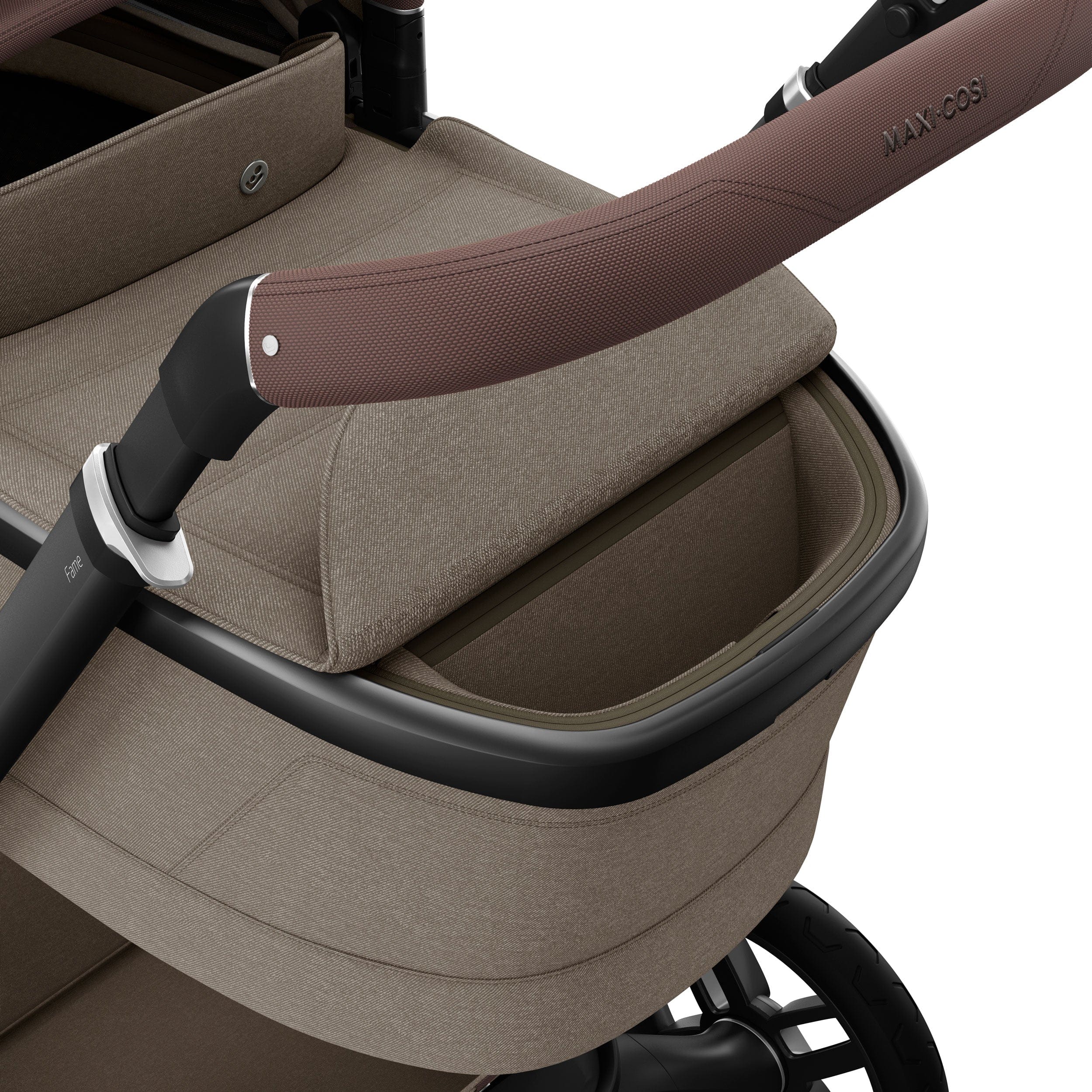 Maxi-Cosi baby prams Maxi-Cosi FAME Pram with Carrycot in Twillic Truffle (Black Wheels) KF10000104