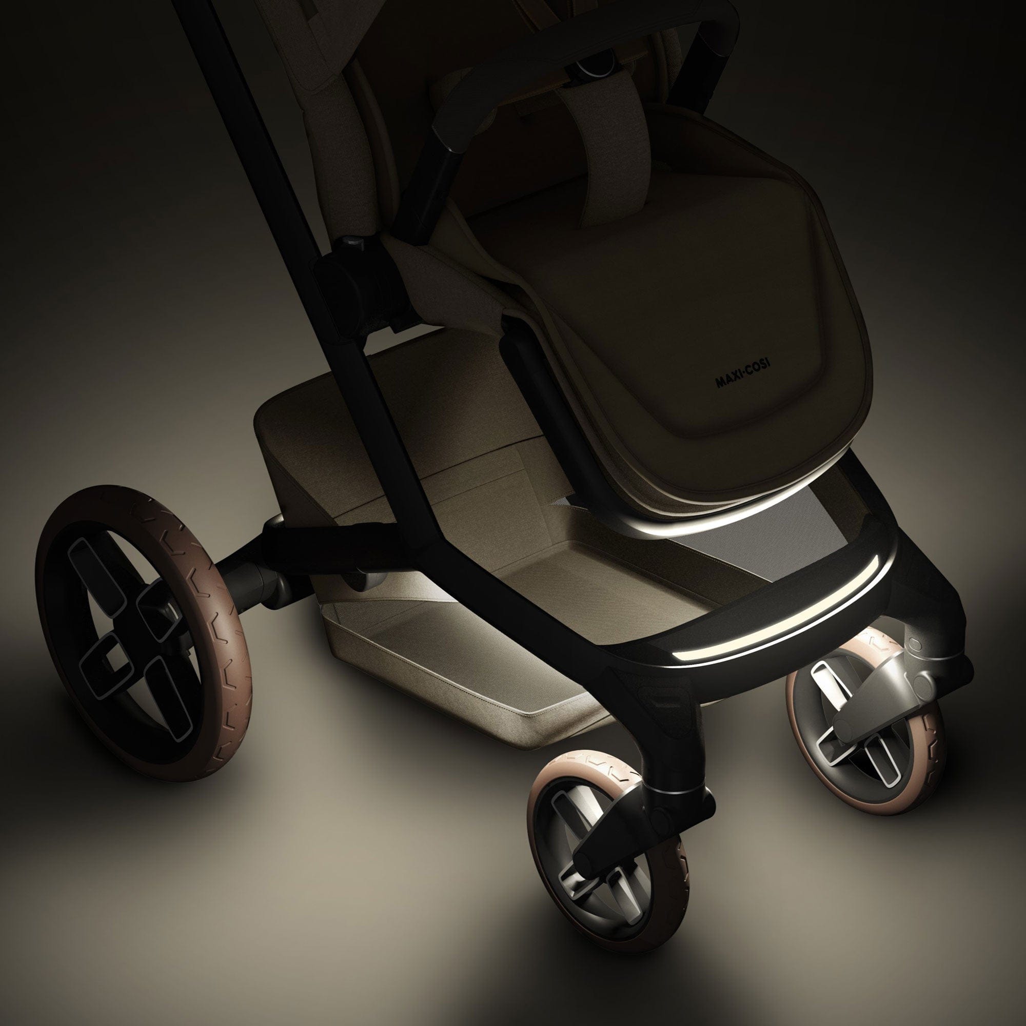 Maxi-Cosi baby prams Maxi-Cosi FAME Pram with Carrycot in Twillic Truffle (Brown Wheels) KF10000105