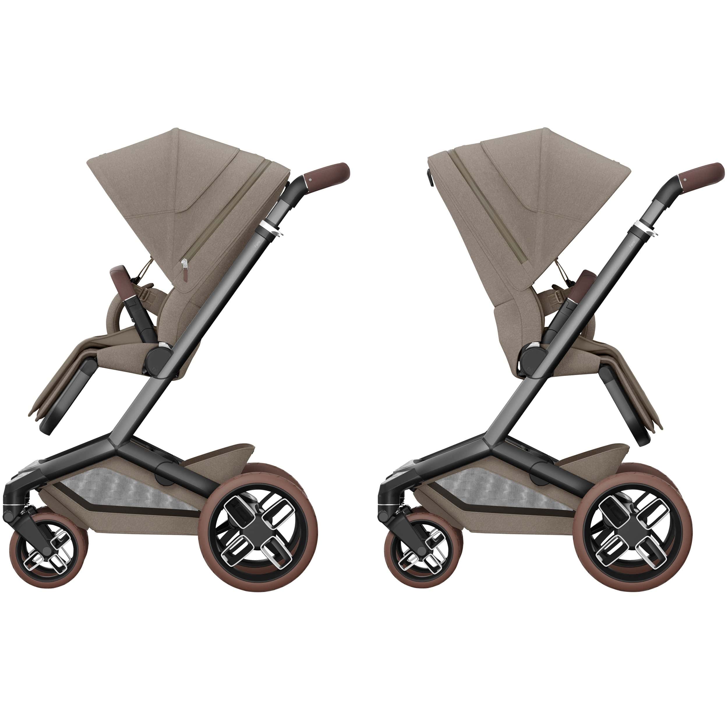 Maxi-Cosi baby prams Maxi-Cosi FAME Pram with Carrycot in Twillic Truffle (Brown Wheels) KF10000105