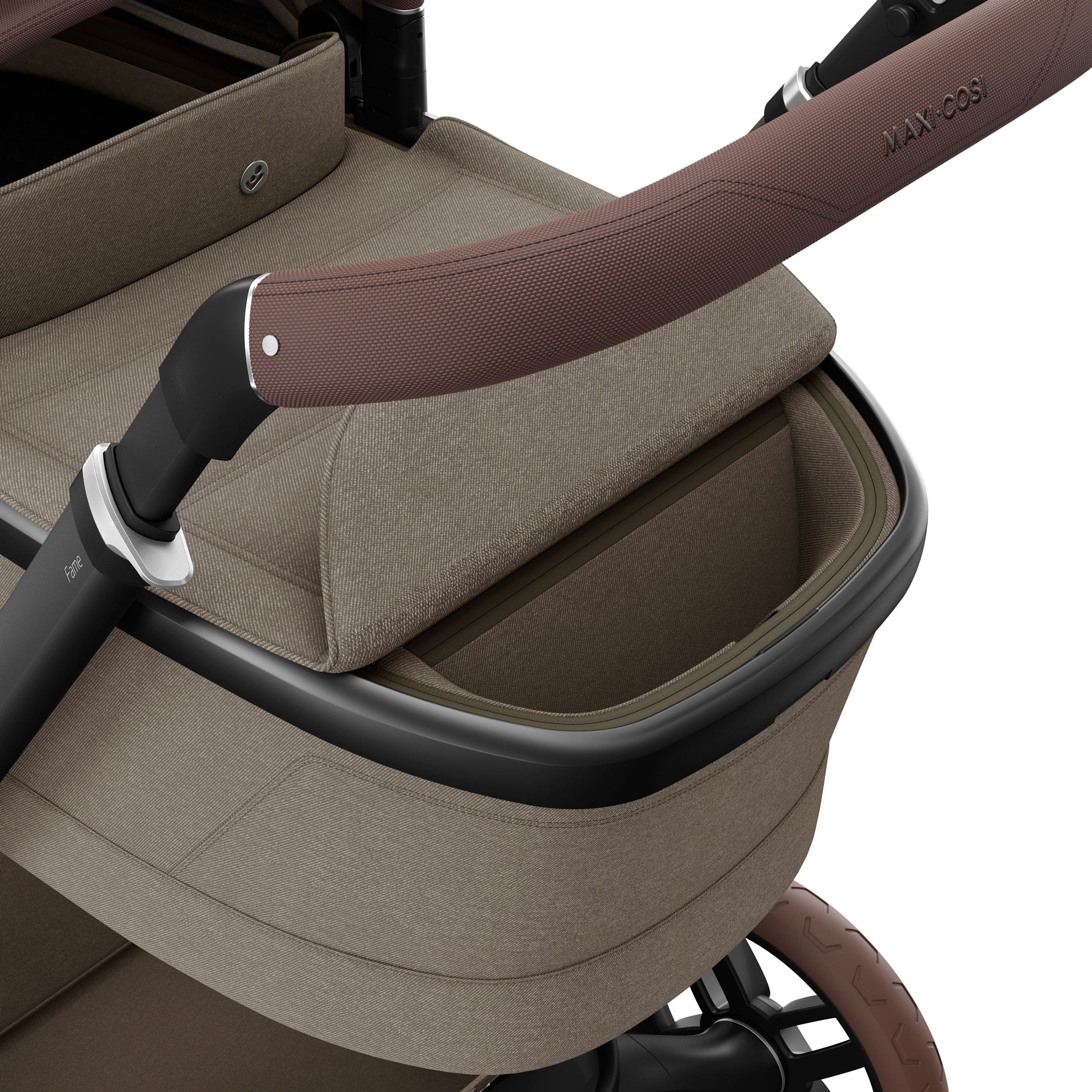 Maxi-Cosi baby prams Maxi-Cosi FAME Pram with Carrycot in Twillic Truffle (Brown Wheels) KF10000105