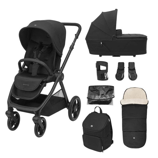Maxi-Cosi baby prams Maxi-Cosi Oxford 7pc Essential Bundle - Twillic Black 1980390300