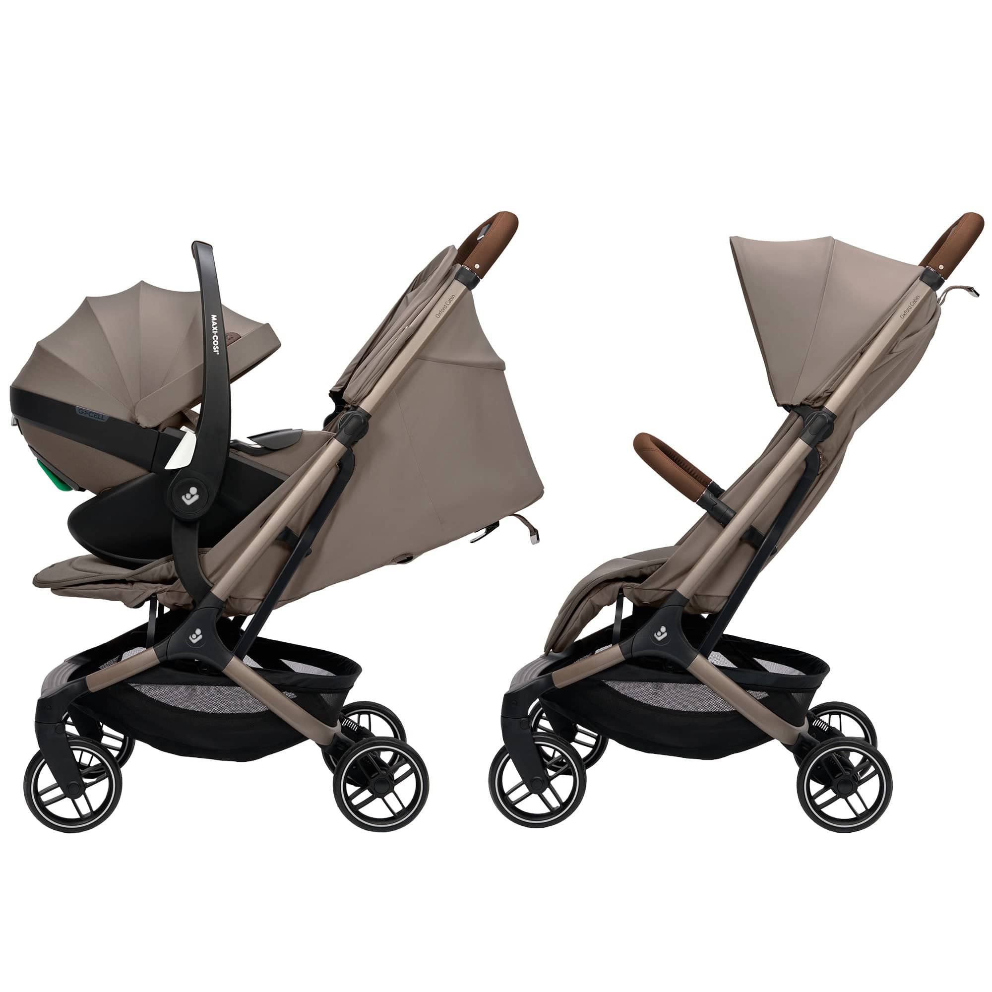 Maxi-Cosi baby pushchairs Maxi-Cosi Oxford Cabin Stroller - Oak Truffle 1175099110