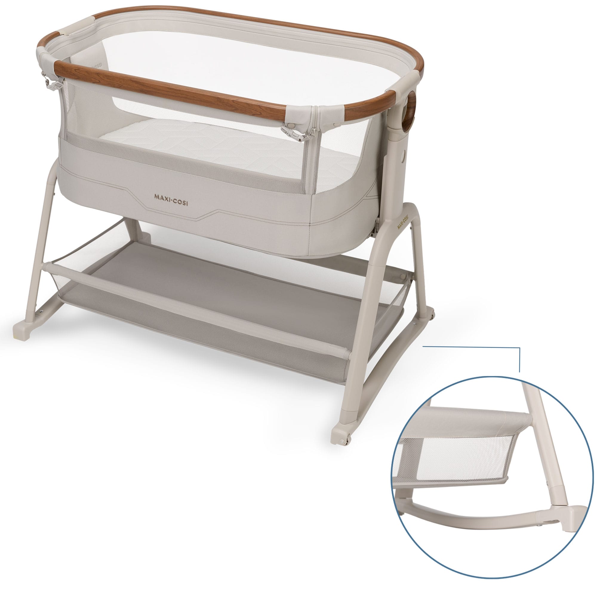 Maxi-Cosi cribs Maxi-Cosi Iora Plus Co-Sleeper & Bassinet - Elegance Beige