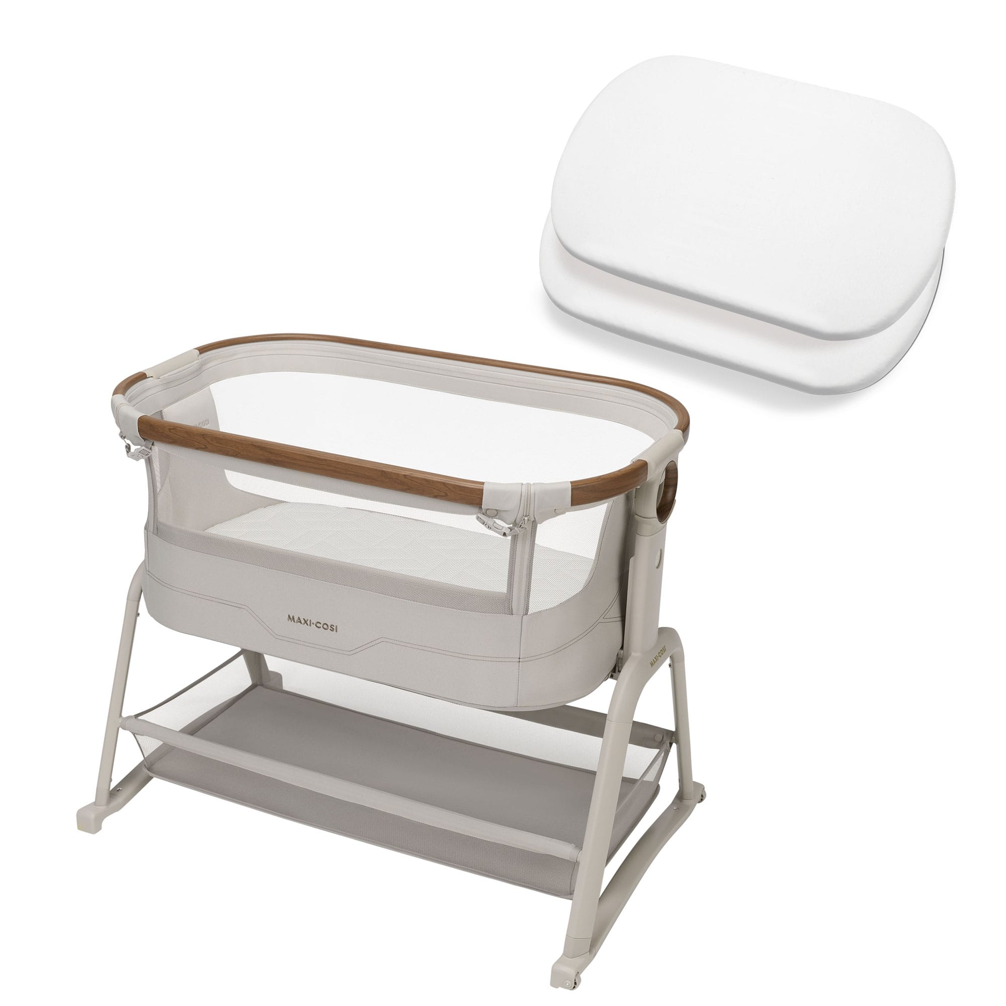 Maxi-Cosi cribs Maxi-Cosi Iora Plus Co-Sleeper & Bassinet - Elegance Beige 2131159110-1