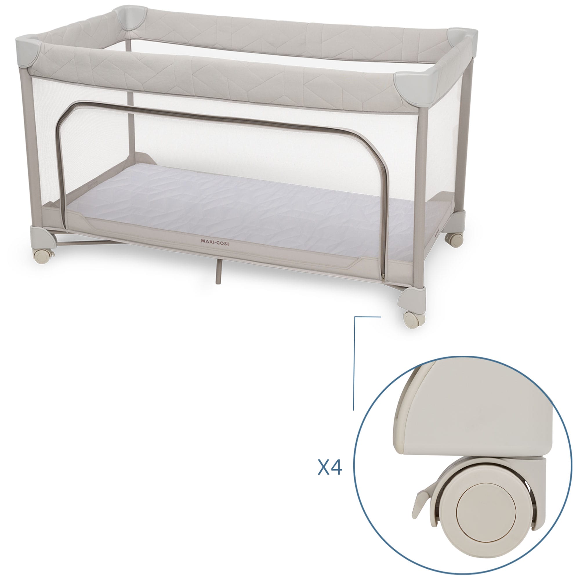 Maxi-Cosi cribs Maxi-Cosi Merlin Travel Cot - Elegance Beige