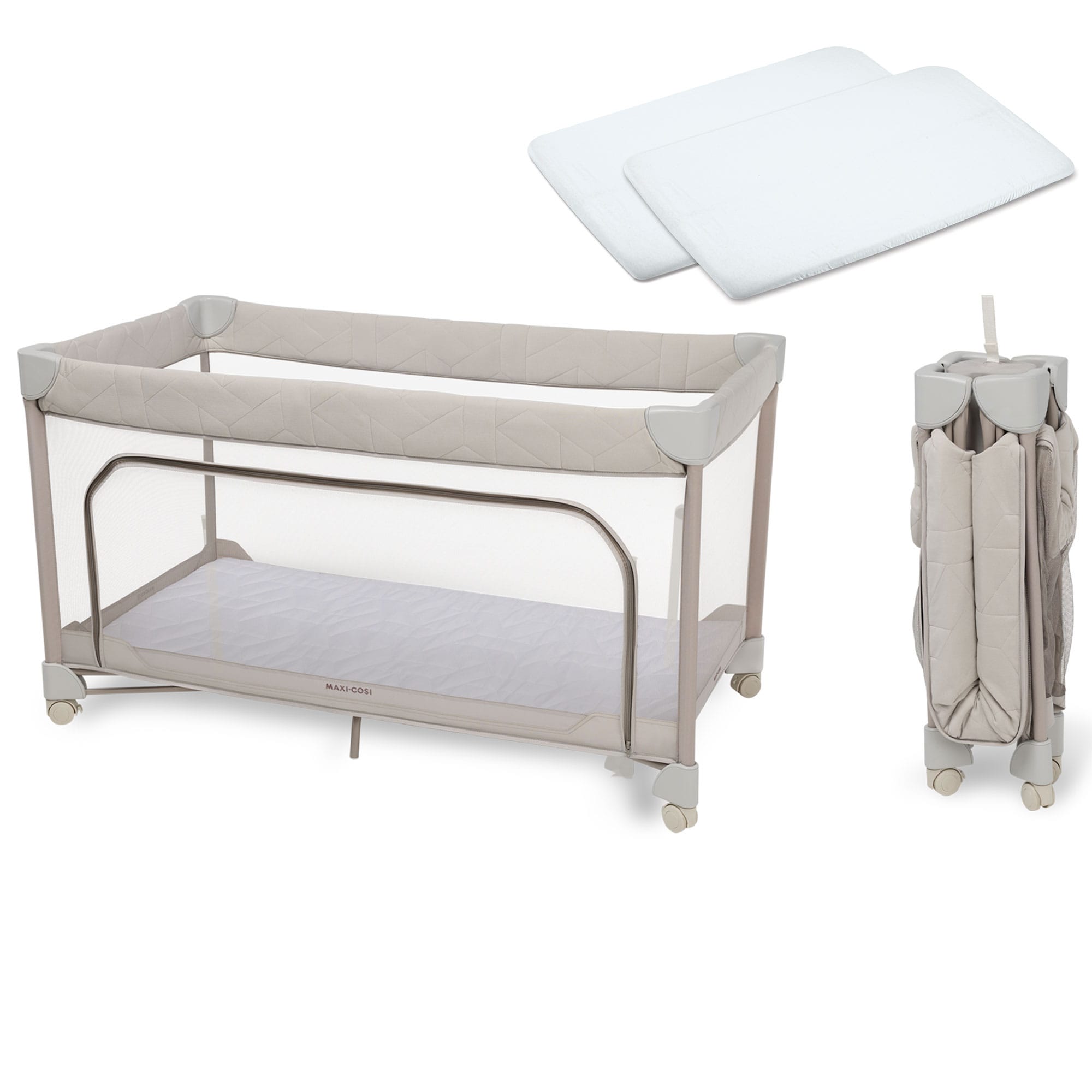Maxi-Cosi cribs Maxi-Cosi Merlin Travel Cot - Elegance Beige 2611159111-1