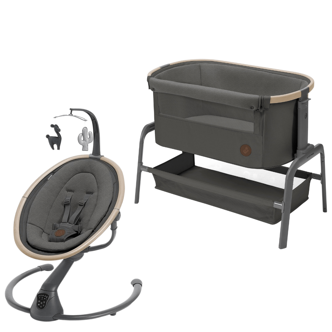 Maxi-Cosi travel cots Maxi-Cosi Iora & Cassia Home Bundle - Beyond Graphite 14415-BEYGPH