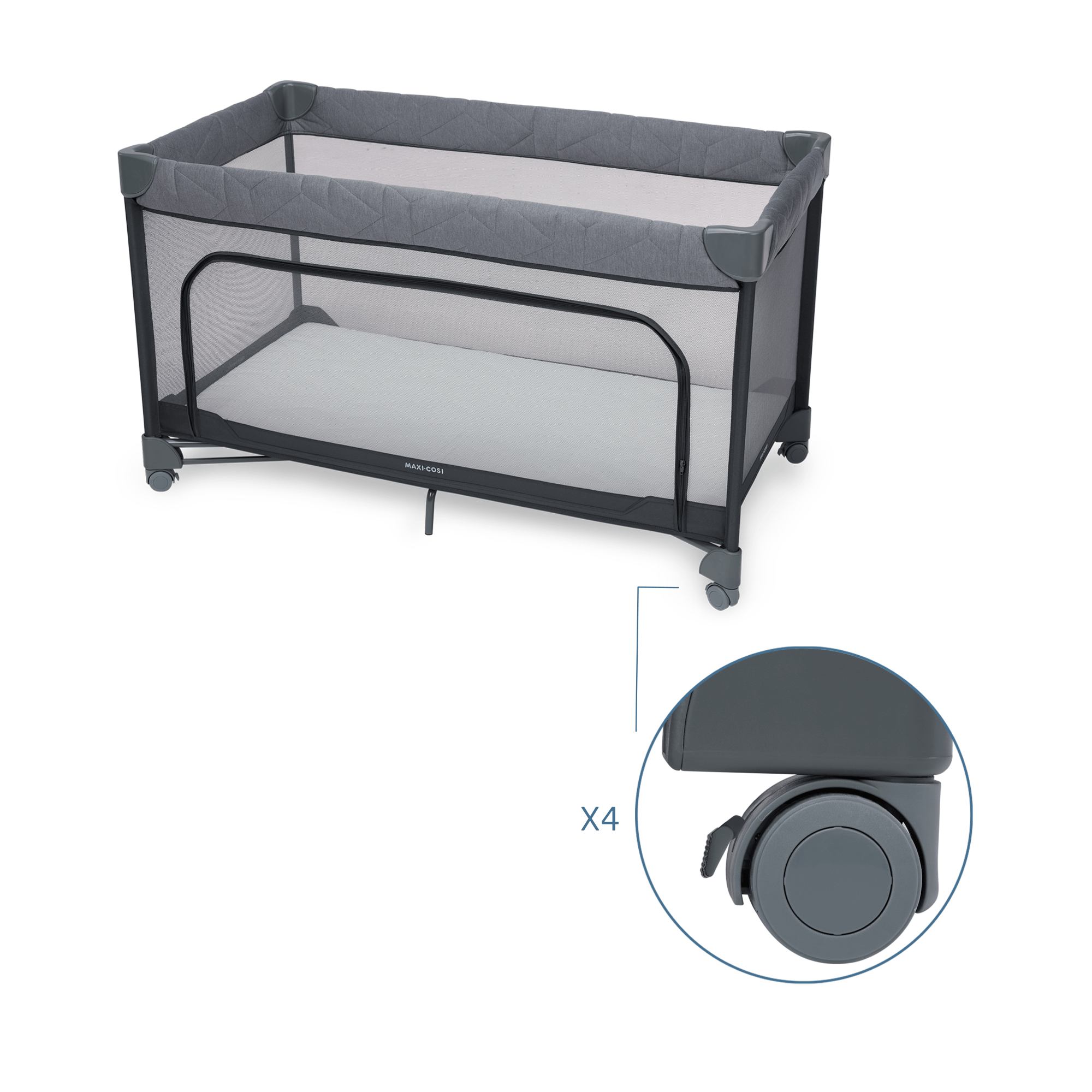 Maxi-Cosi travel cots Maxi-Cosi Merlin Travel Cot - Elegance Graphite