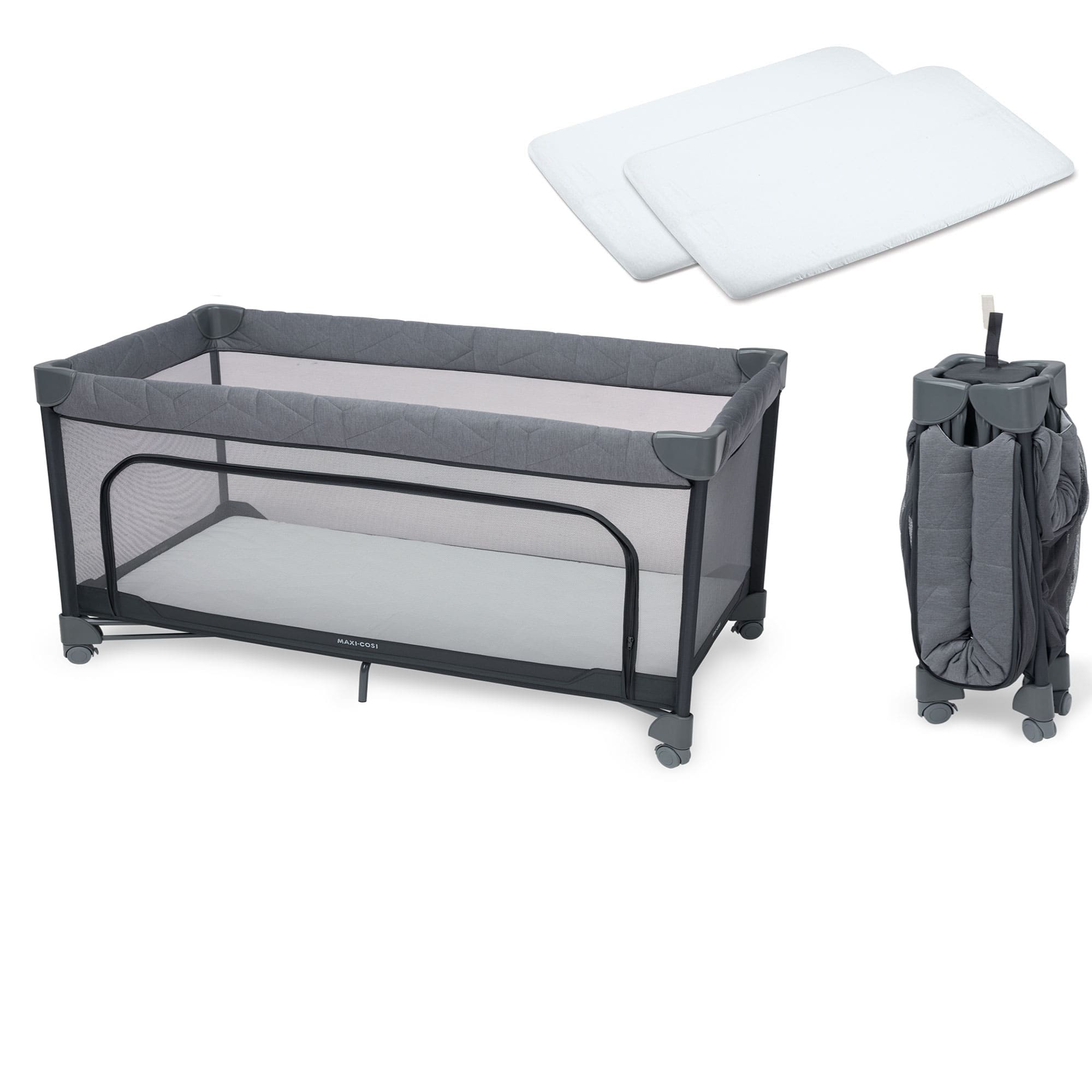 Maxi-Cosi travel cots Maxi-Cosi Merlin Travel Cot - Elegance Graphite 2611158111-1