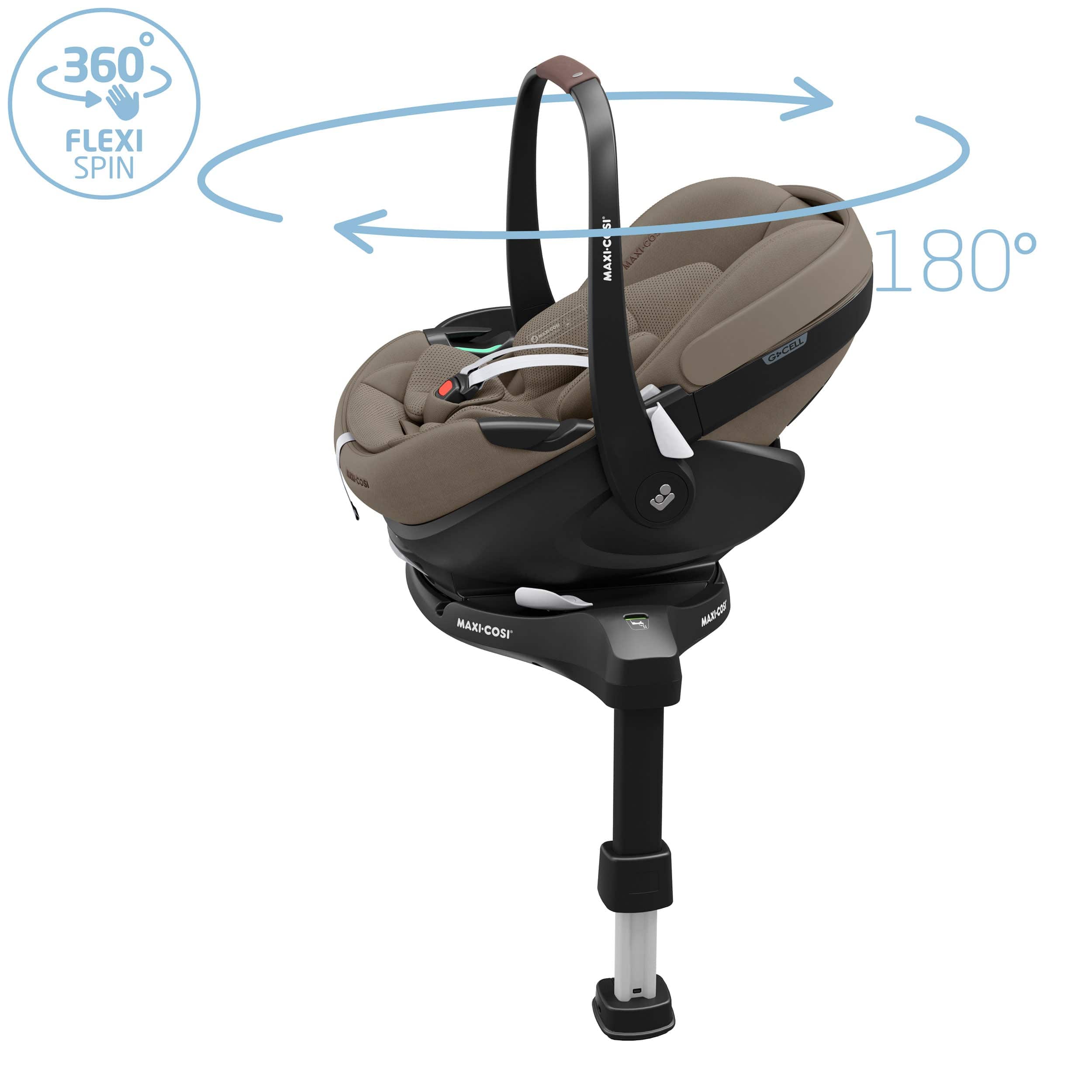 Maxi-Cosi travel systems Maxi-Cosi FAME 10 Piece Premium Travel System in Twillic Truffle (Brown Wheels) KF69700000