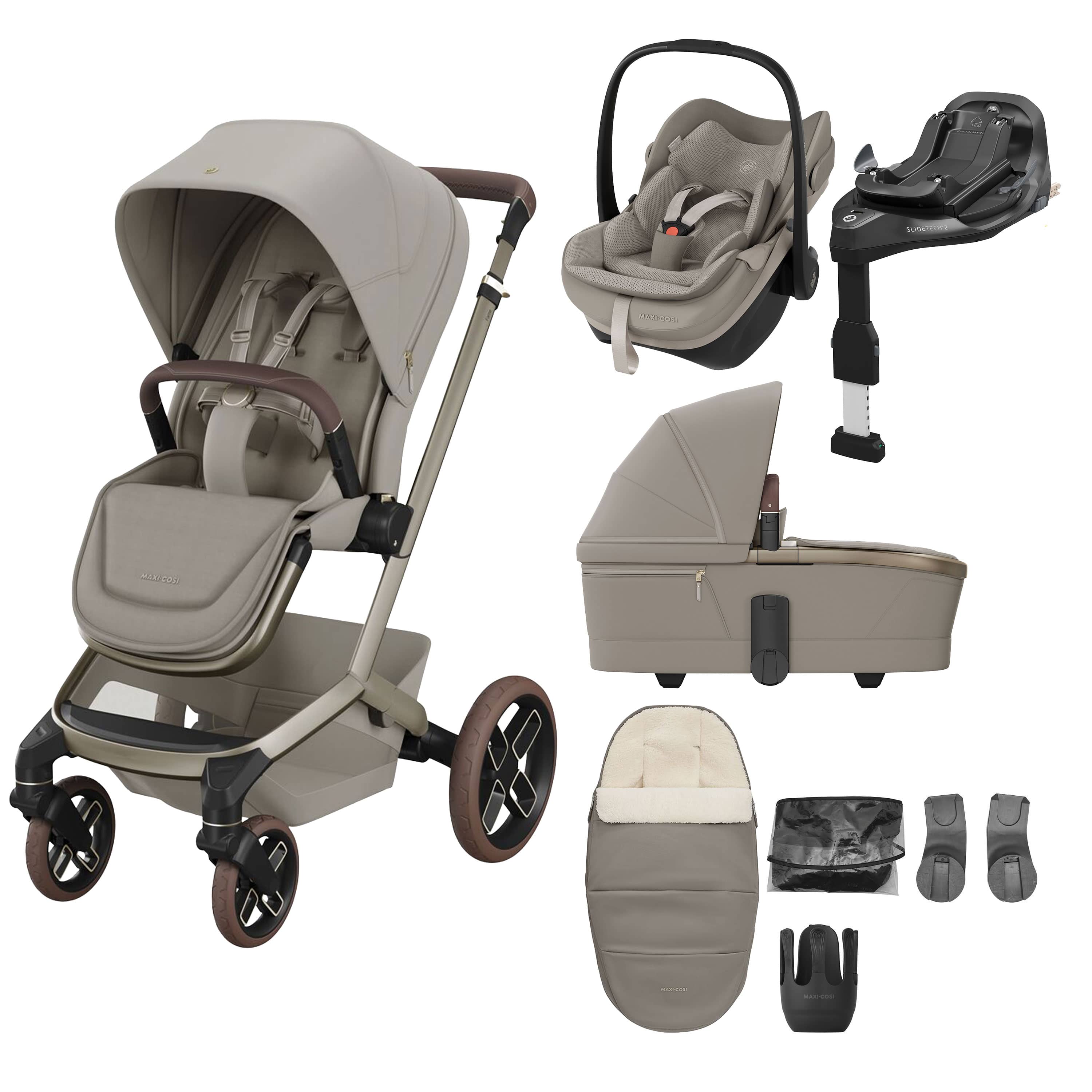 Maxi-Cosi travel systems Maxi-Cosi Fame 8 Piece Premium Bundle - Sapphire Sand KF10000161