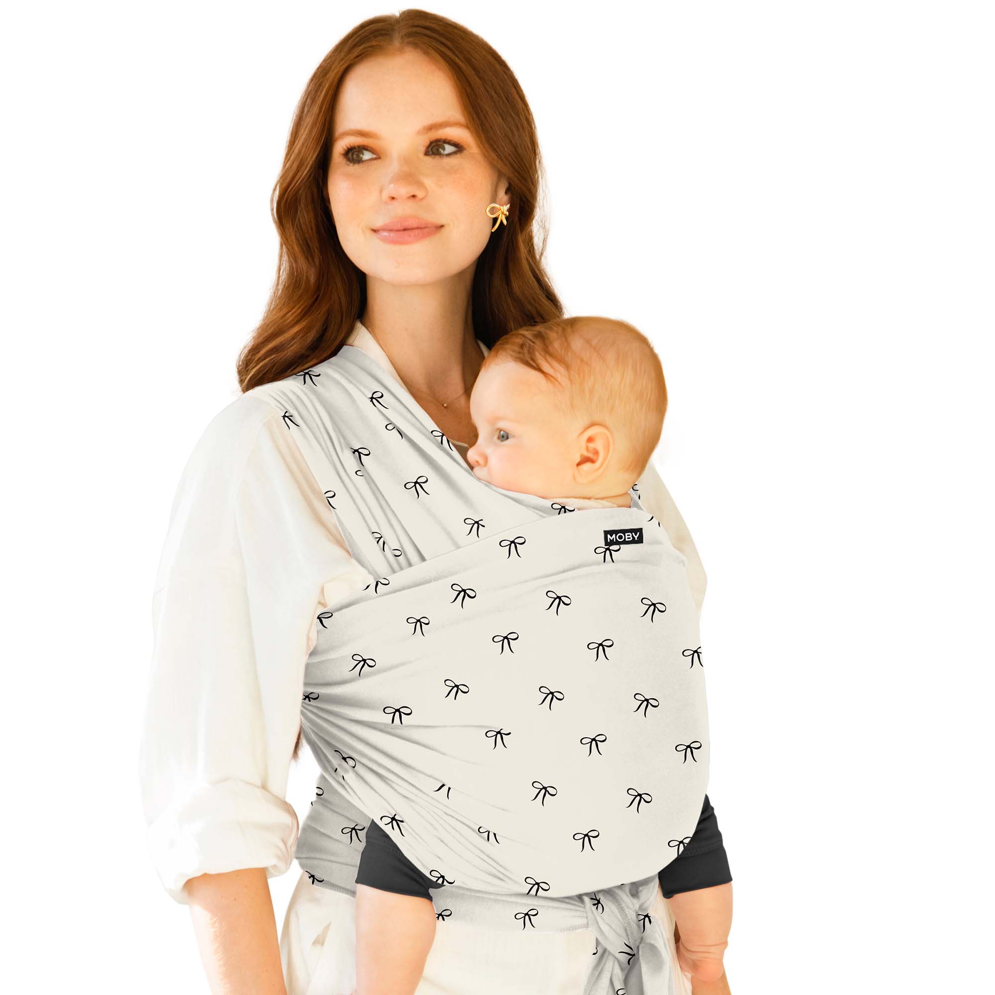 Moby baby carriers Moby Classic Wrap - Bells and Bows MOB-MCL-166