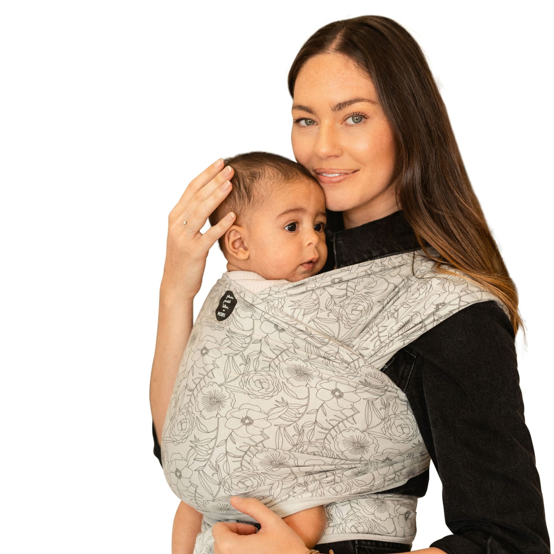 Moby baby carriers Moby Classic Wrap by Petunia - Seaside Poppies MOB-PMW-148