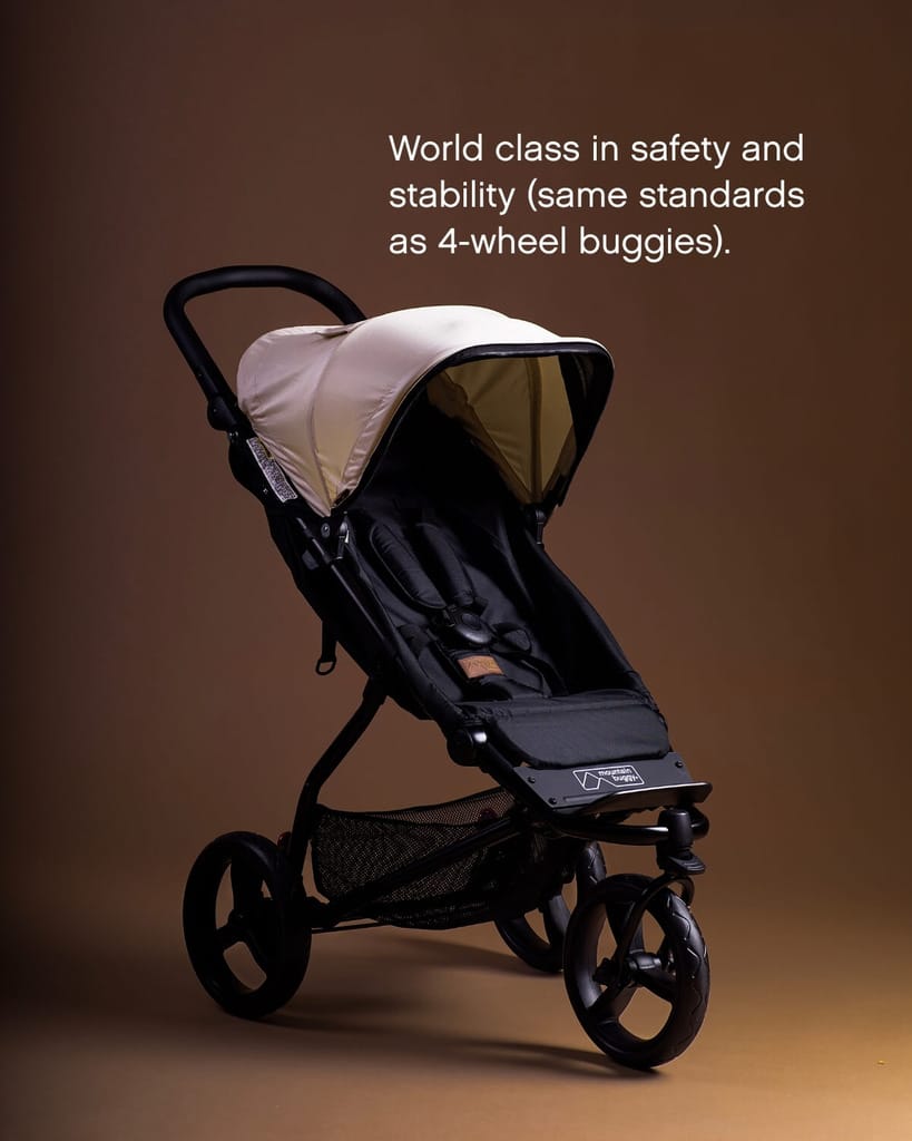 Mountain Buggy 3 wheel pushchairs Mountain Buggy Swift 3 Wheeler Pushchair - Caviar MB-SW1v4caviar