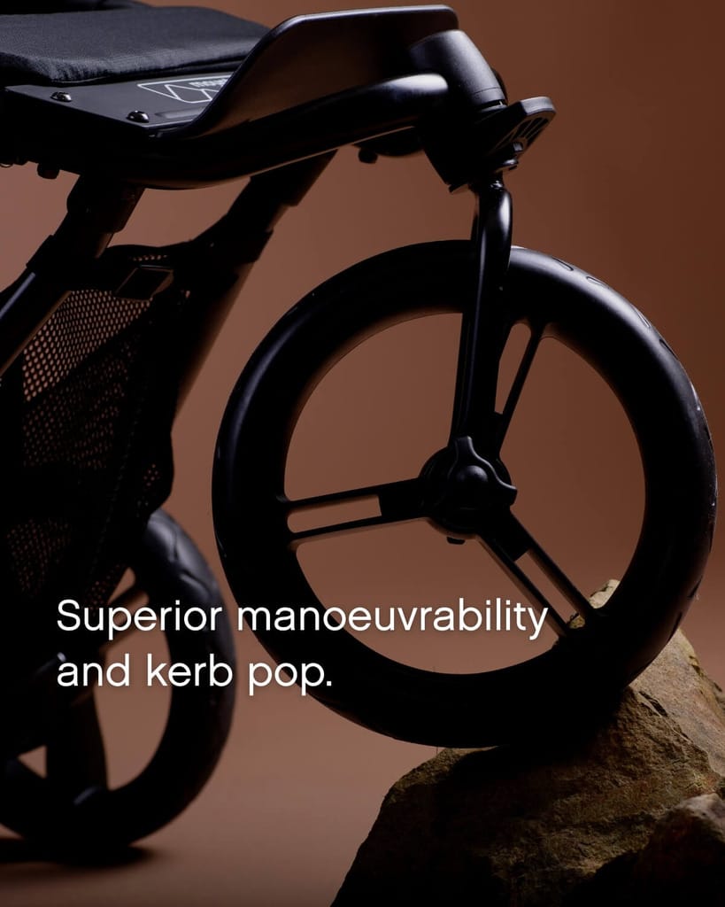 Mountain Buggy 3 wheel pushchairs Mountain Buggy Swift 3 Wheeler Pushchair - Caviar MB-SW1v4caviar