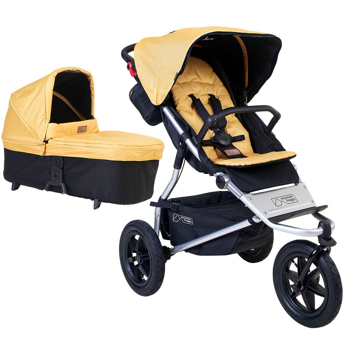 Mountain Buggy 3 wheel pushchairs Mountain Buggy Urban Jungle V4 With Carrycot Plus - Solare 21601-SOL