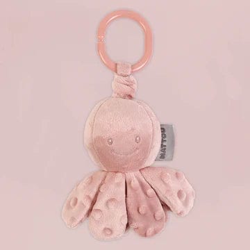 Nattou soft animals Nattou Vibrating Octopus Cuddly Toy - Dusty Pink NATLAP876537